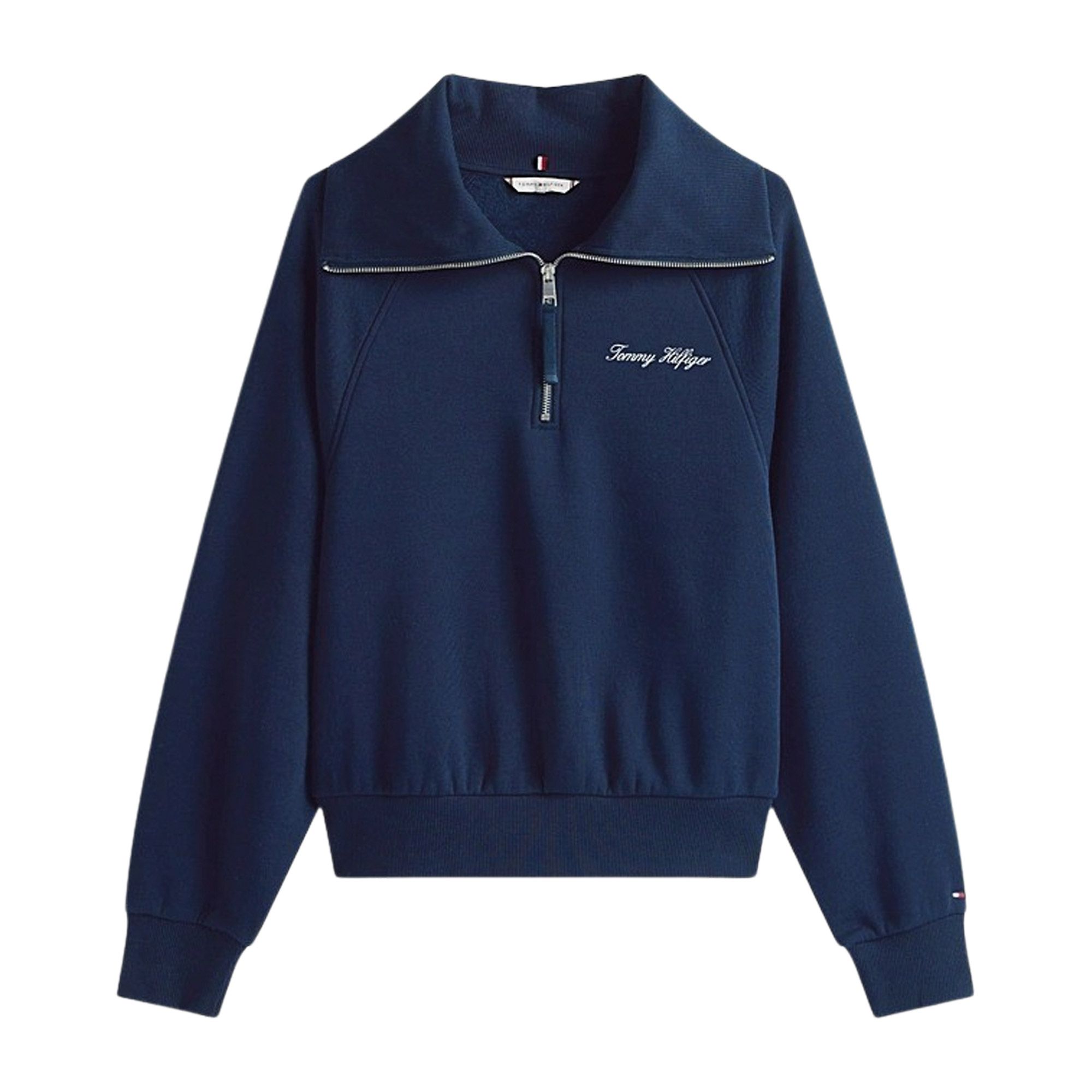 Tommy Hilfiger Classic Script Fleece Half Knit Sweater Dames