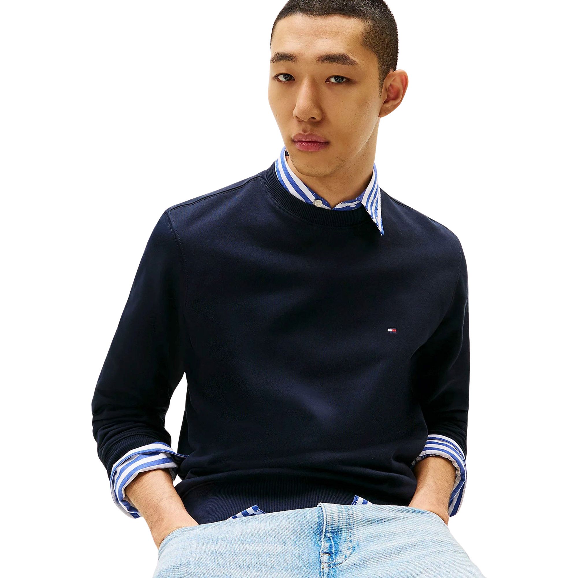 Tommy Hilfiger Essential Flag Embroidery Crew Neck Pullover Herren