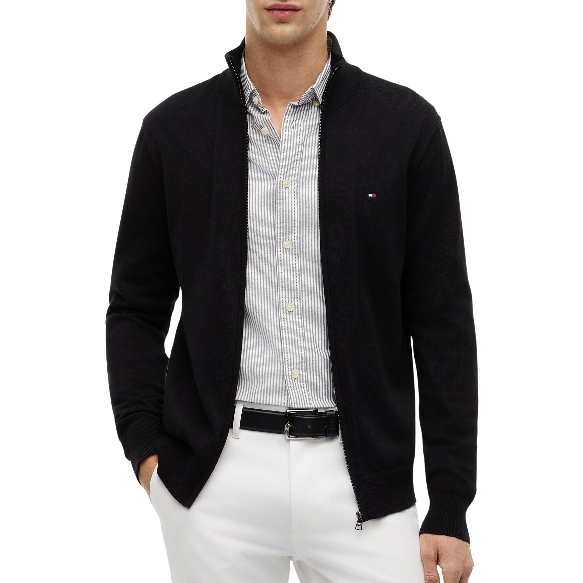 Tommy Hilfiger Essential Mock Neck Zip Vest Heren