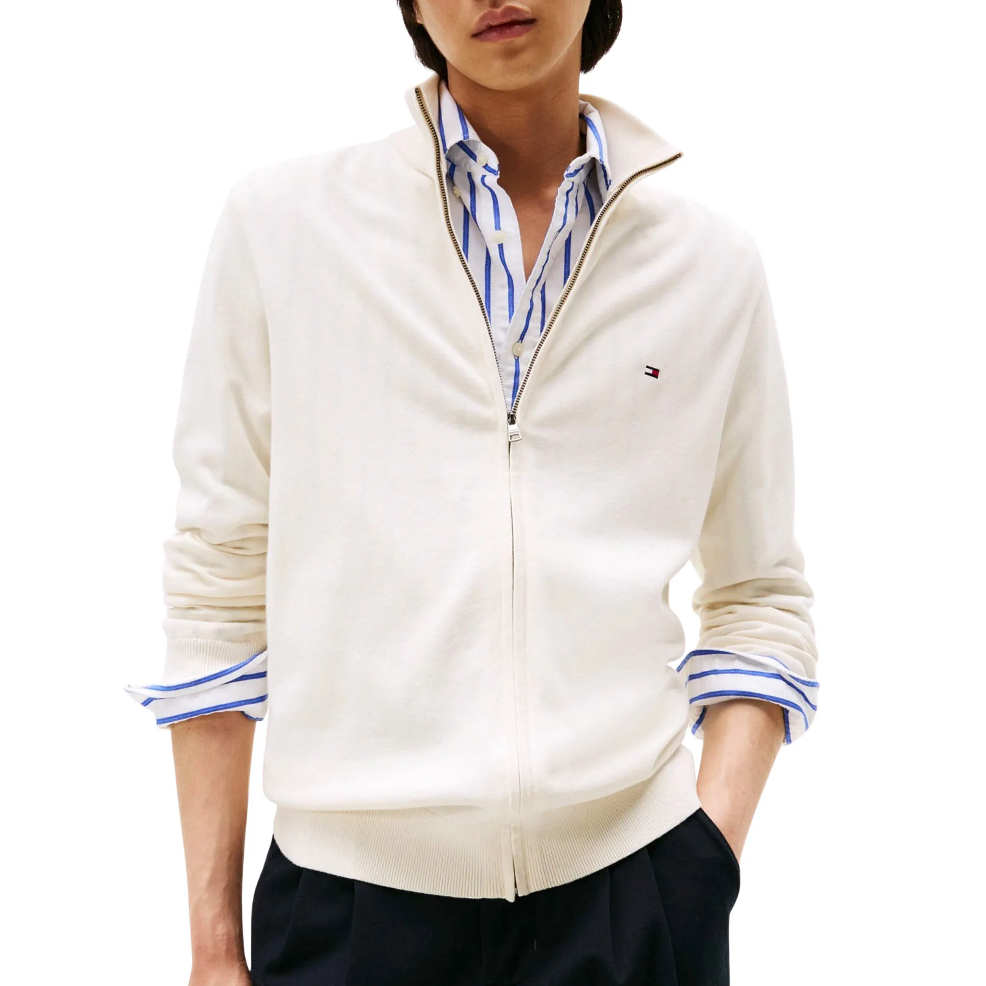 Tommy Hilfiger Essential Mock Neck Zip Vest Herren