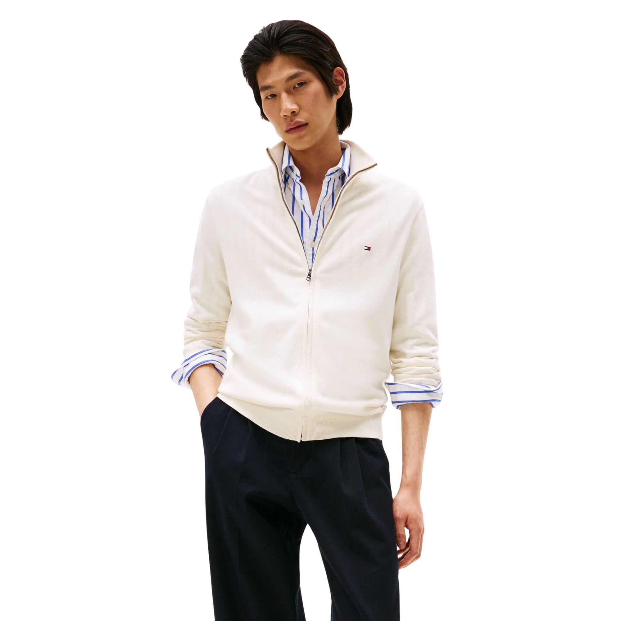 Tommy Hilfiger Essential Mock Neck Zip Vest Heren