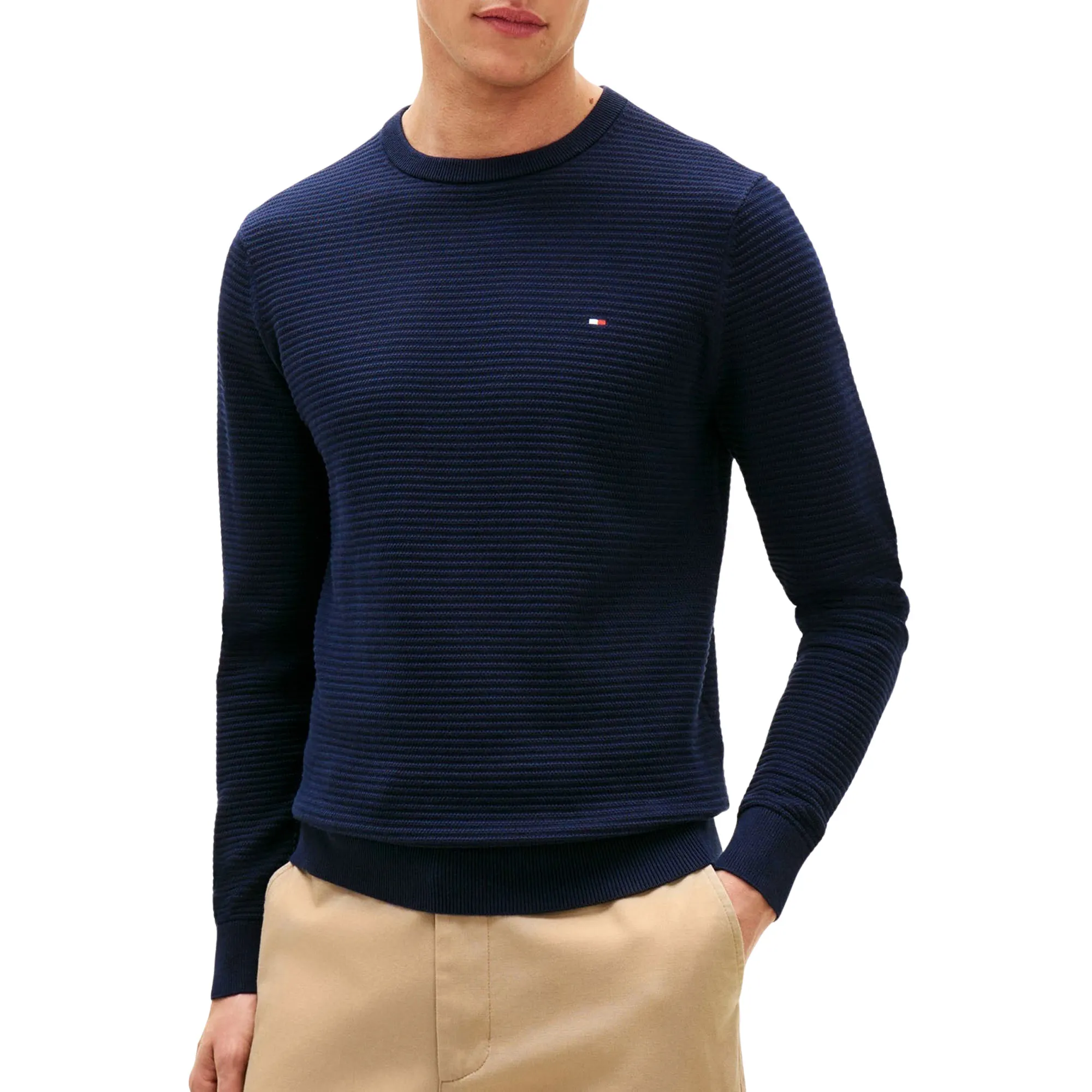 Tommy Hilfiger Seasonal Structure Crew Sweater Heren