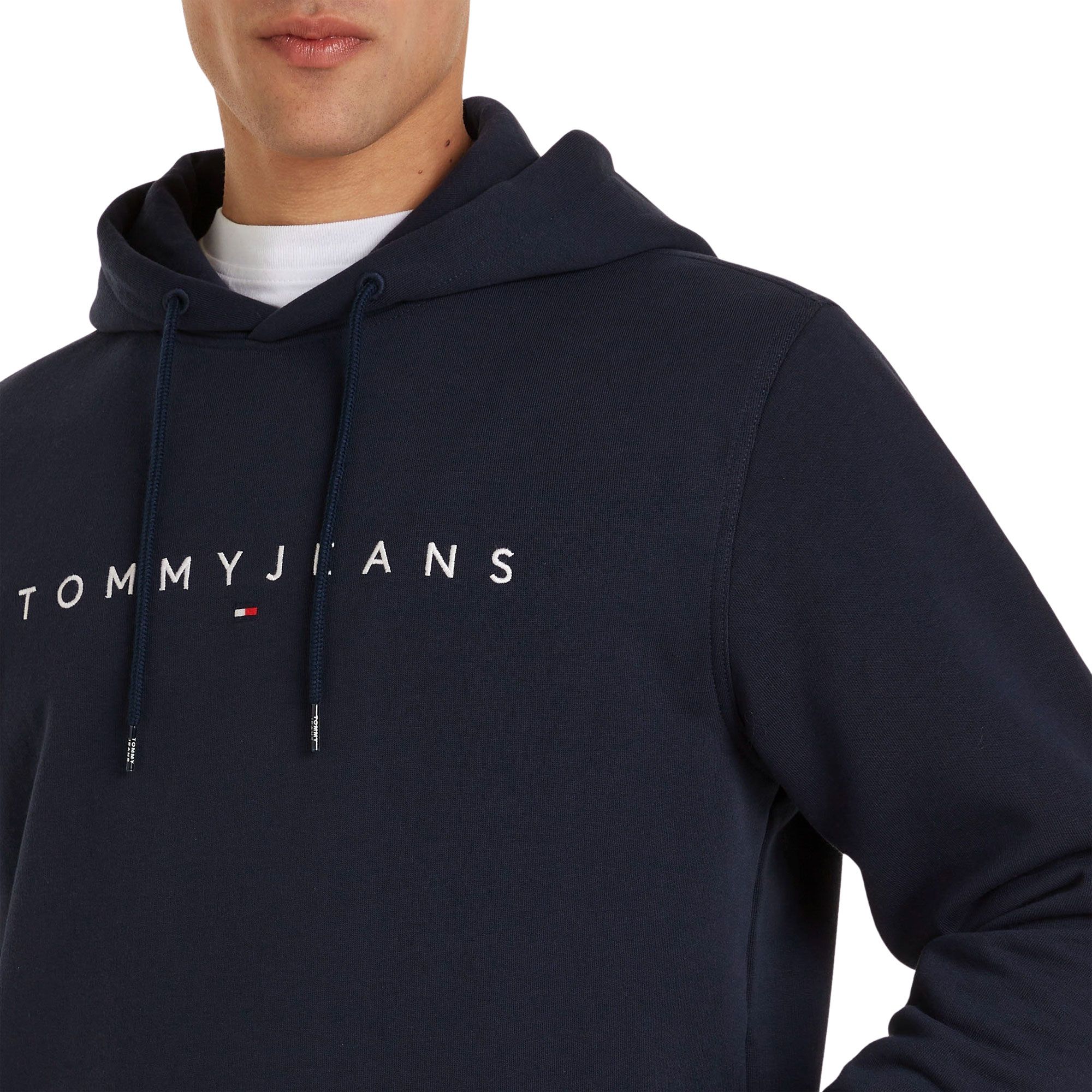 Tommy Hilfiger Regular Linear Logo Hoodie Heren