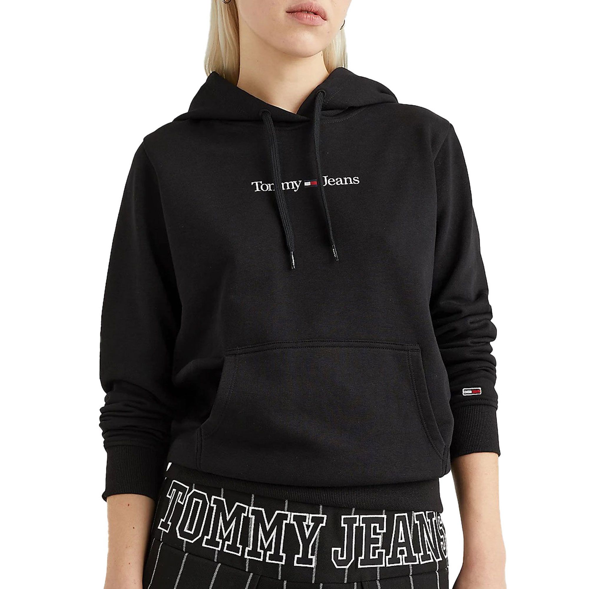 Tommy Hilfiger Regular Serif Linear Hoodie Dames