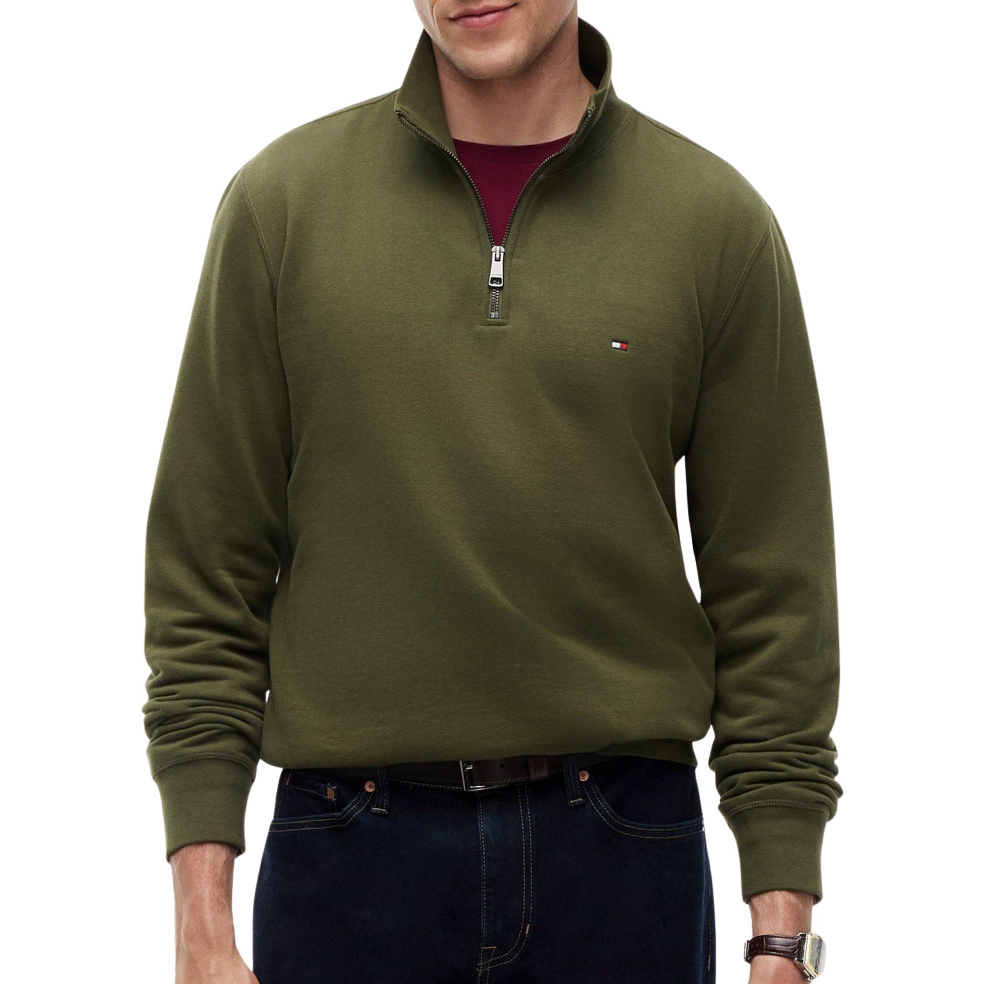Tommy Hilfiger Essential Fleece 1/4 Zip Sweater Men