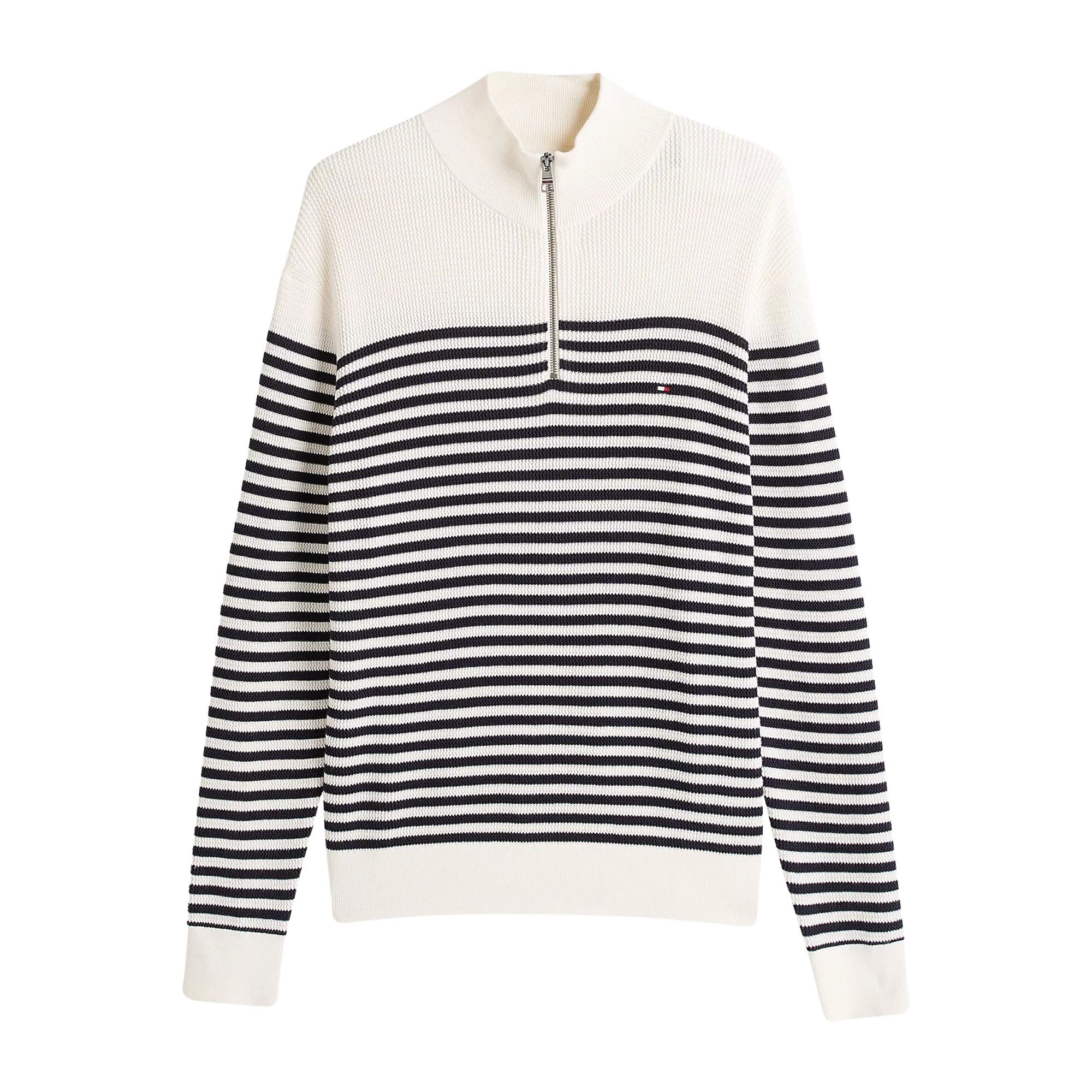 Tommy Hilfiger Textured Quarter Zip Sweater Heren
