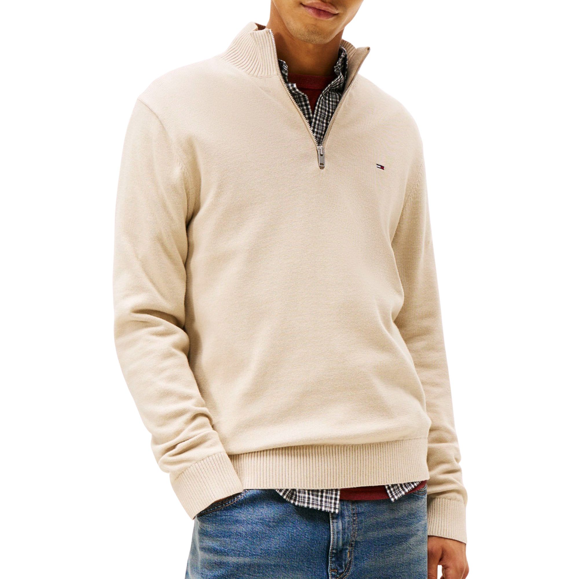 Tommy Hilfiger Flag Quarter-Zip Sweater Heren