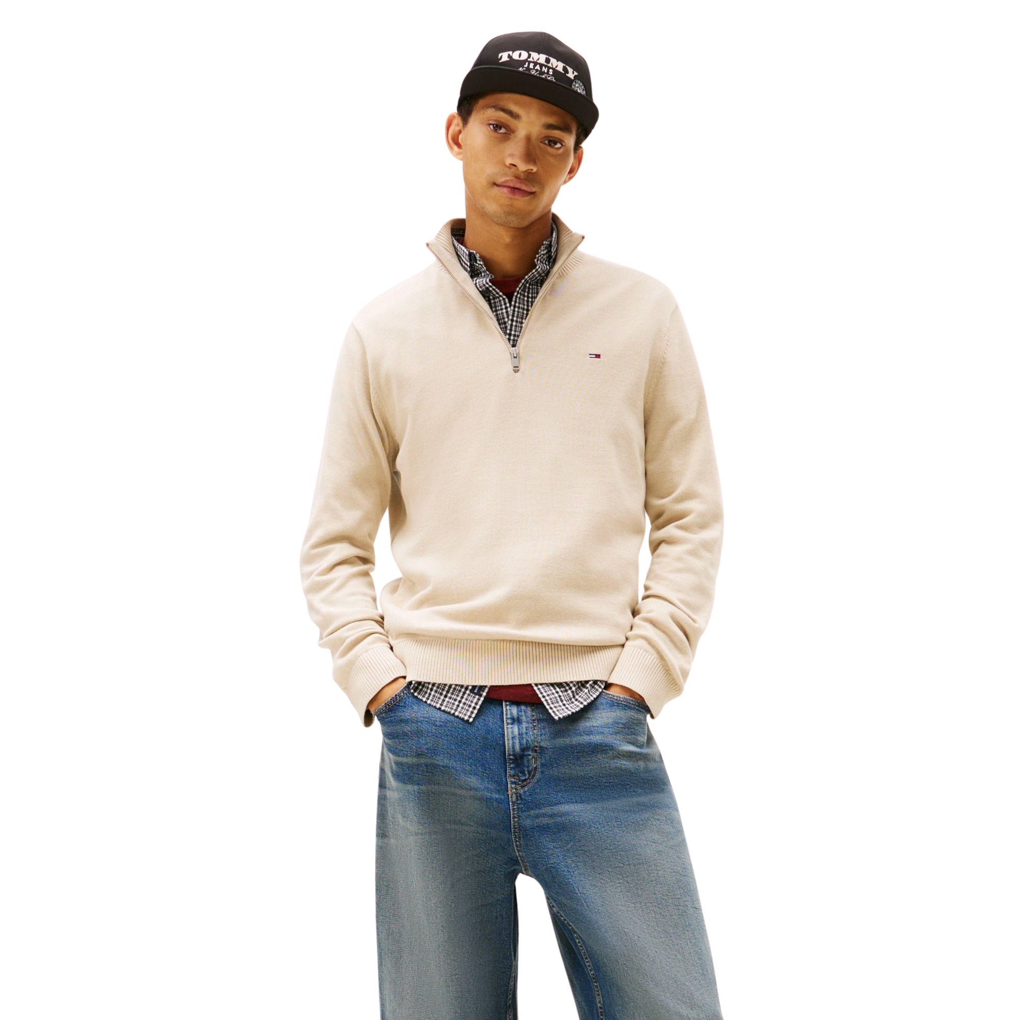 Tommy Hilfiger Flag Quarter-Zip Sweater Heren