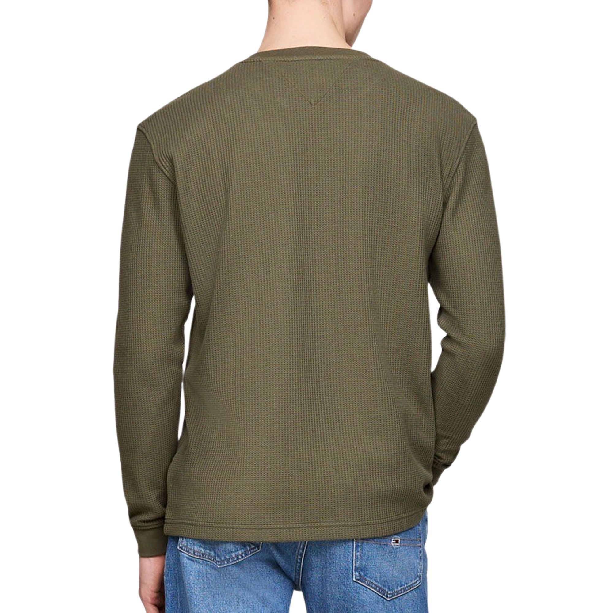 Tommy Hilfiger Regular Waffle Longsleeve Shirt Heren
