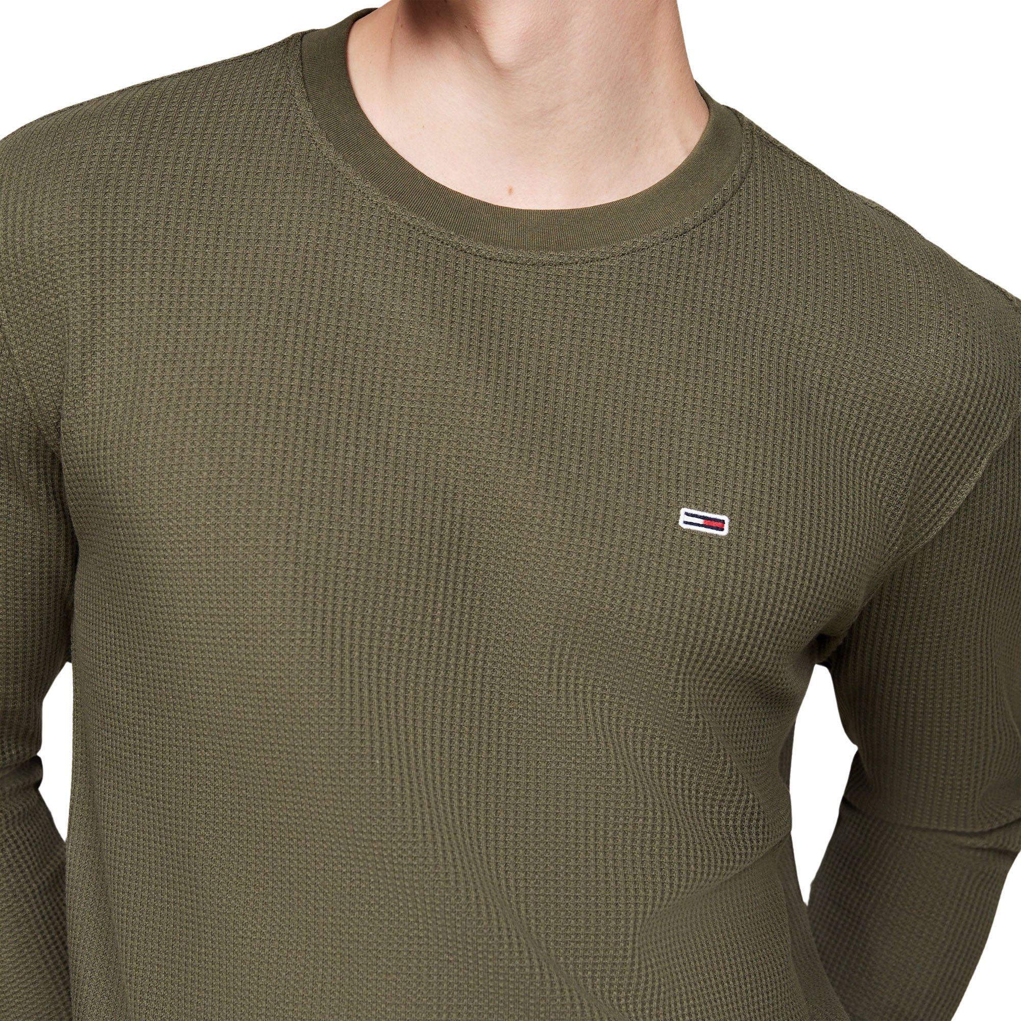 Tommy Hilfiger Regular Waffle Longsleeve Shirt Heren