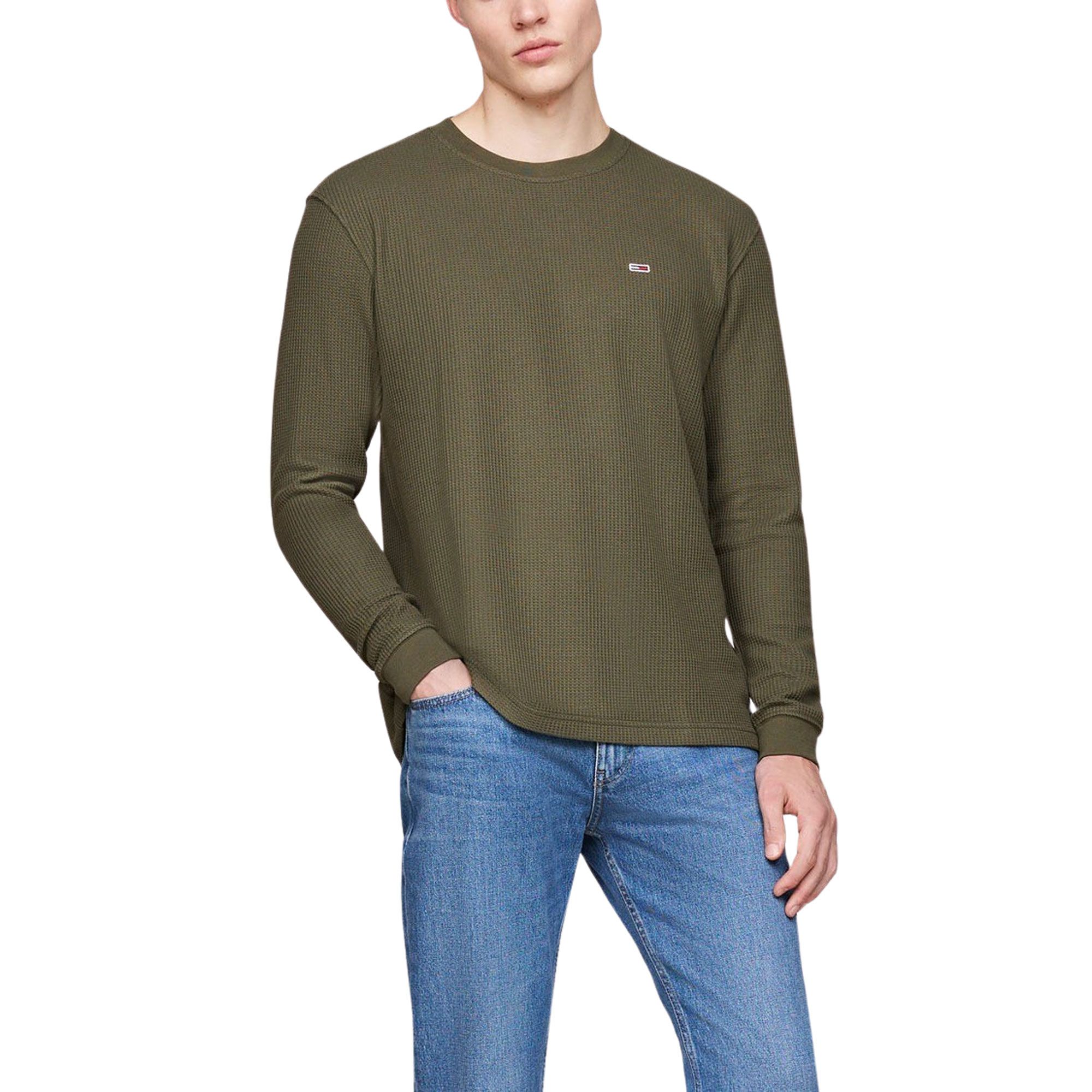Tommy Hilfiger Regular Waffle Longsleeve Shirt Heren