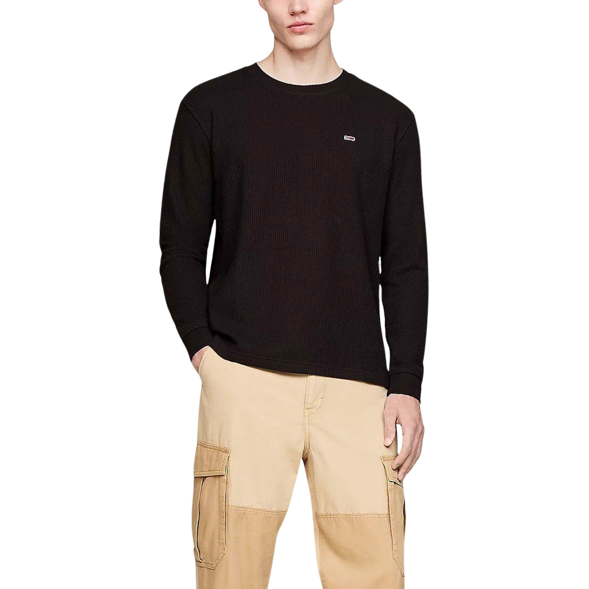 Tommy Hilfiger Regular Waffle Longsleeve Shirt Heren