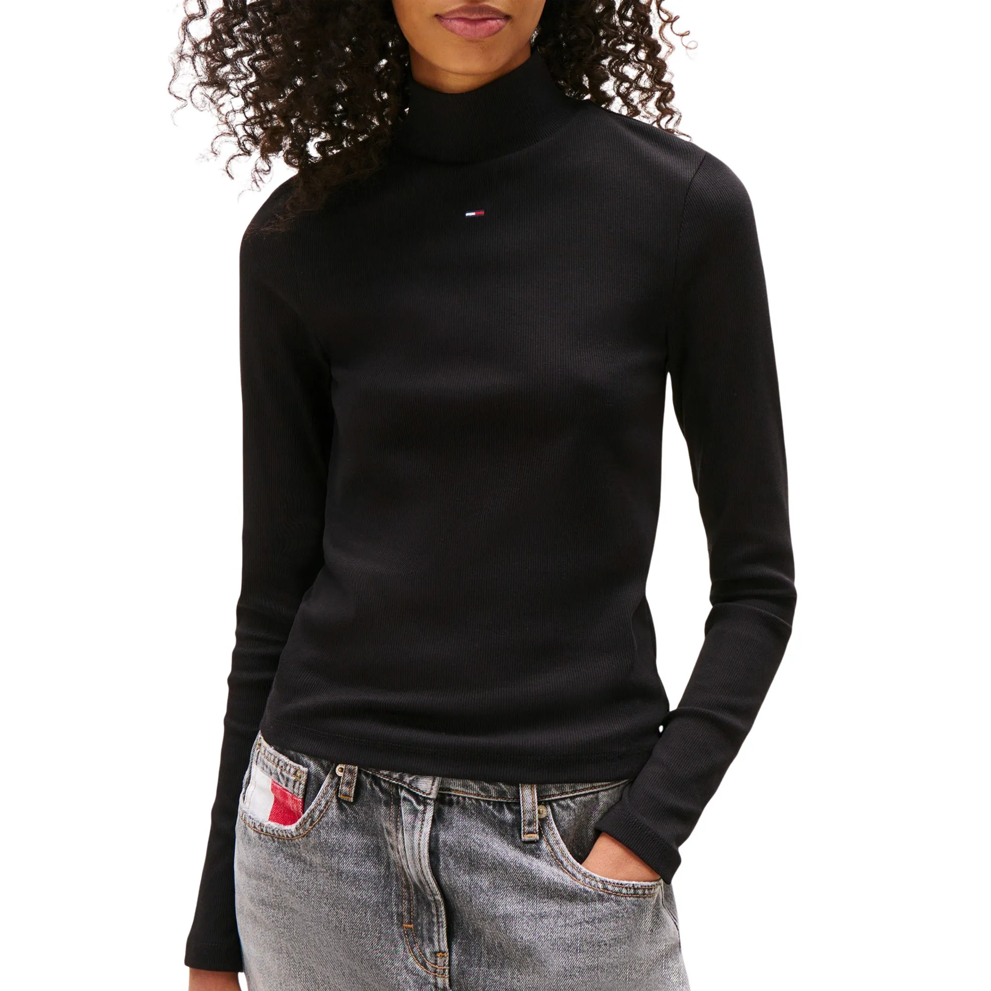 Tommy Hilfiger Essential Mock Neck Sweater Dames