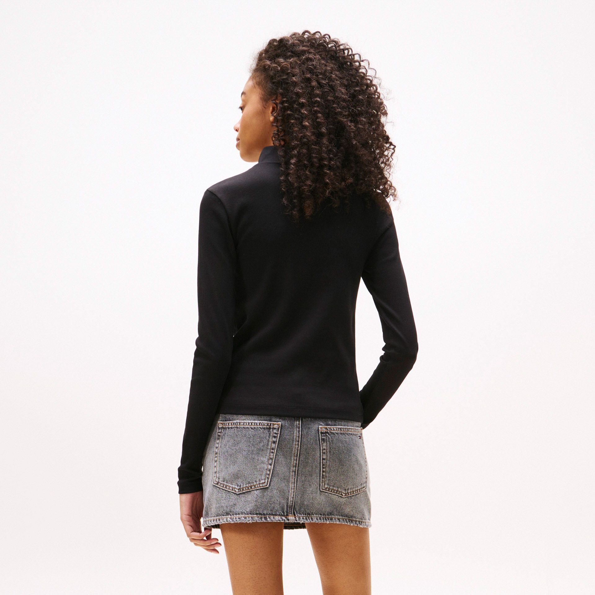 Tommy Hilfiger Essential Mock Neck Sweater Dames