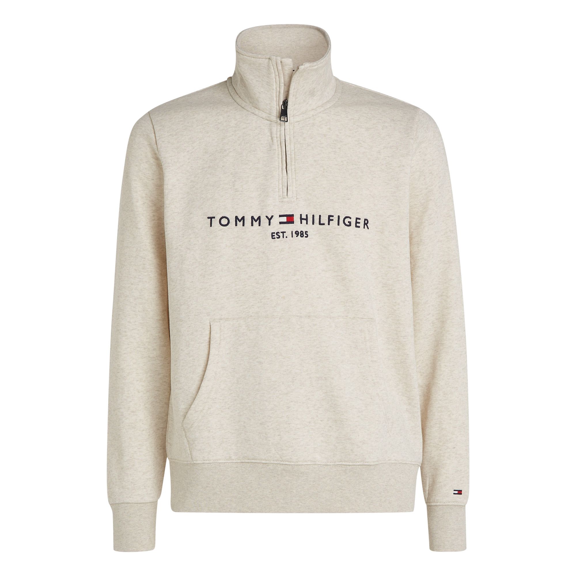 Tommy Hilfiger Logo Mock Neck Sweater Heren