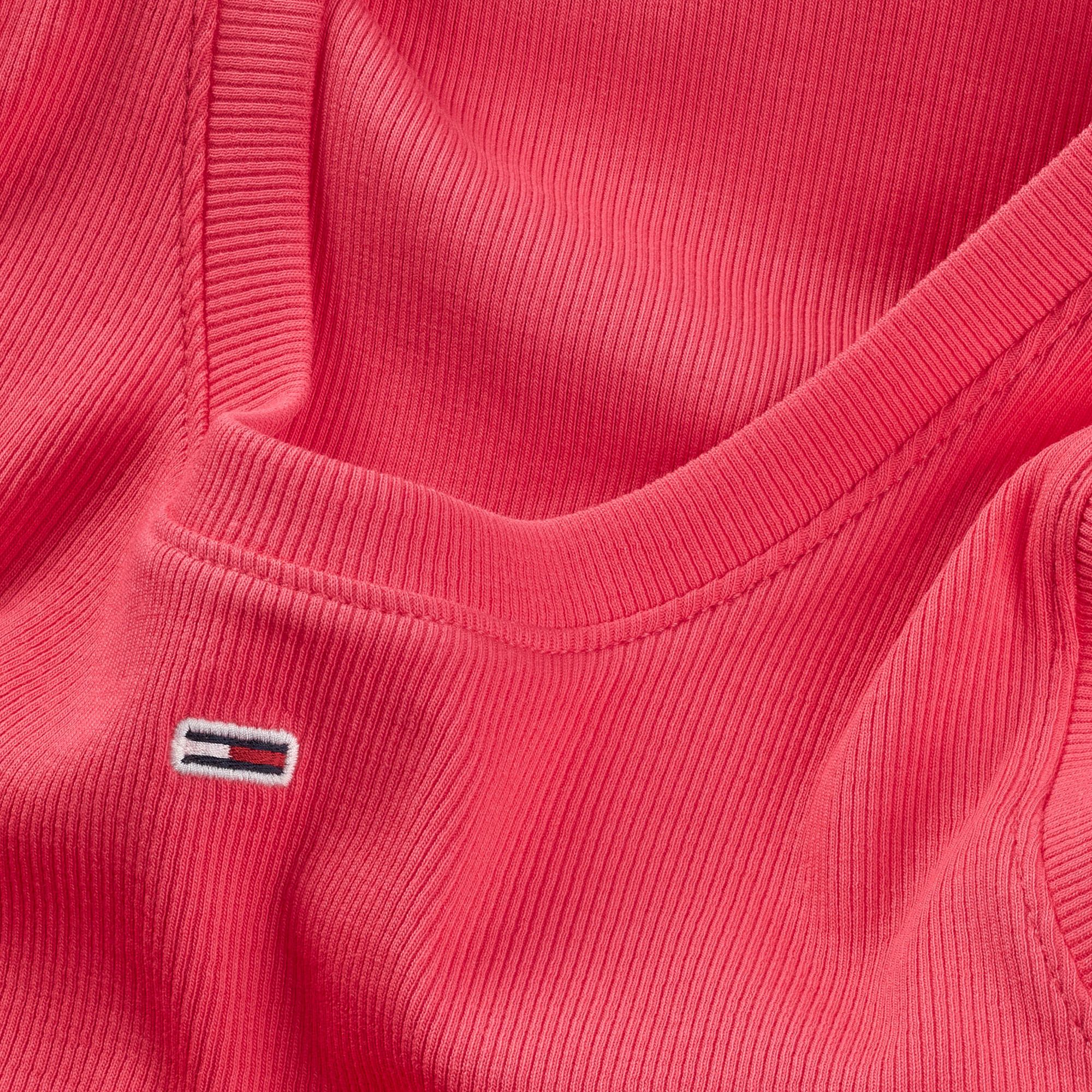 Tommy Hilfiger Essential Ribbed Flag Embroidery Slim Tanktop Damen