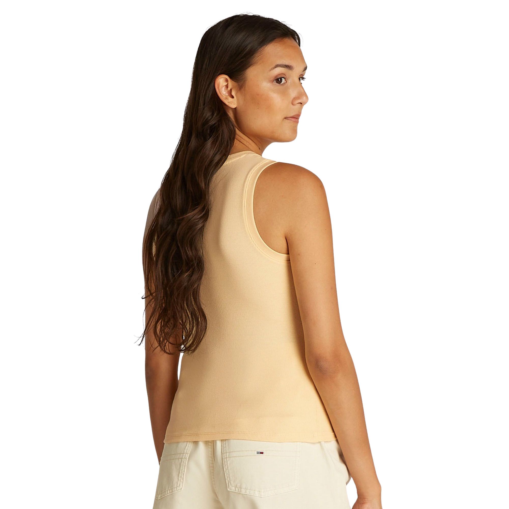 Débardeur Tommy Hilfiger Essential Ribbed Flag Embroidery Slim Femmes