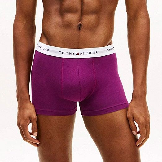 Tommy Hilfiger Signature Print Logo Waistband Trunks Boxershorts Herren (7-pack)