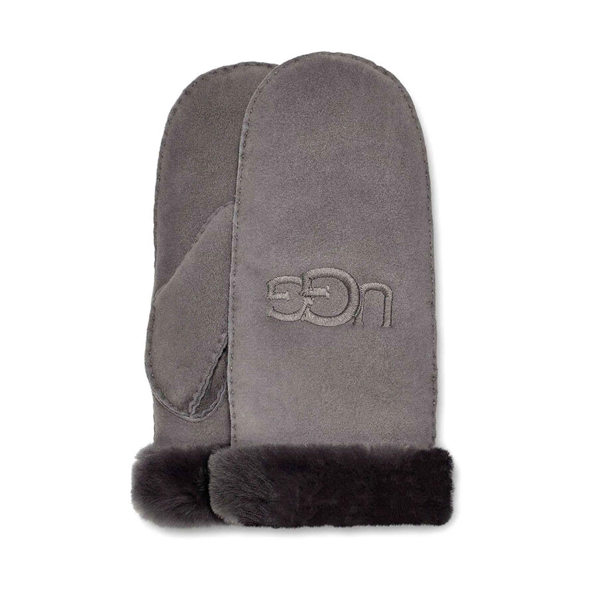 Van Buren Schapenvacht Dames Handschoenen - Grijs - S - Suède