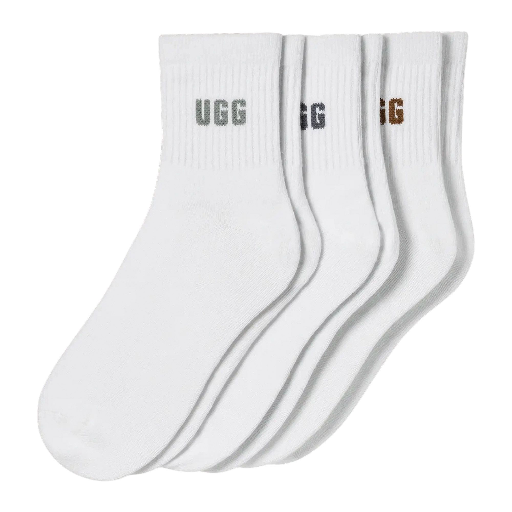 Chaussettes UGG Quinlin Logo Quarter Femmes (lot de 3)