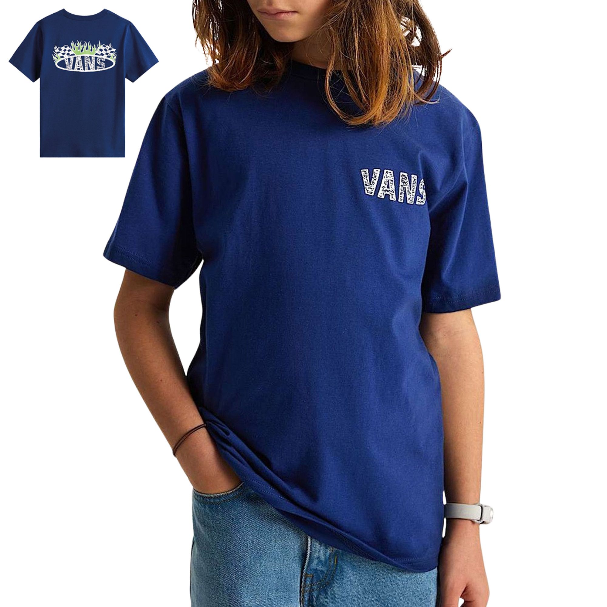 Vans Racing Flames SS Shirt Junior