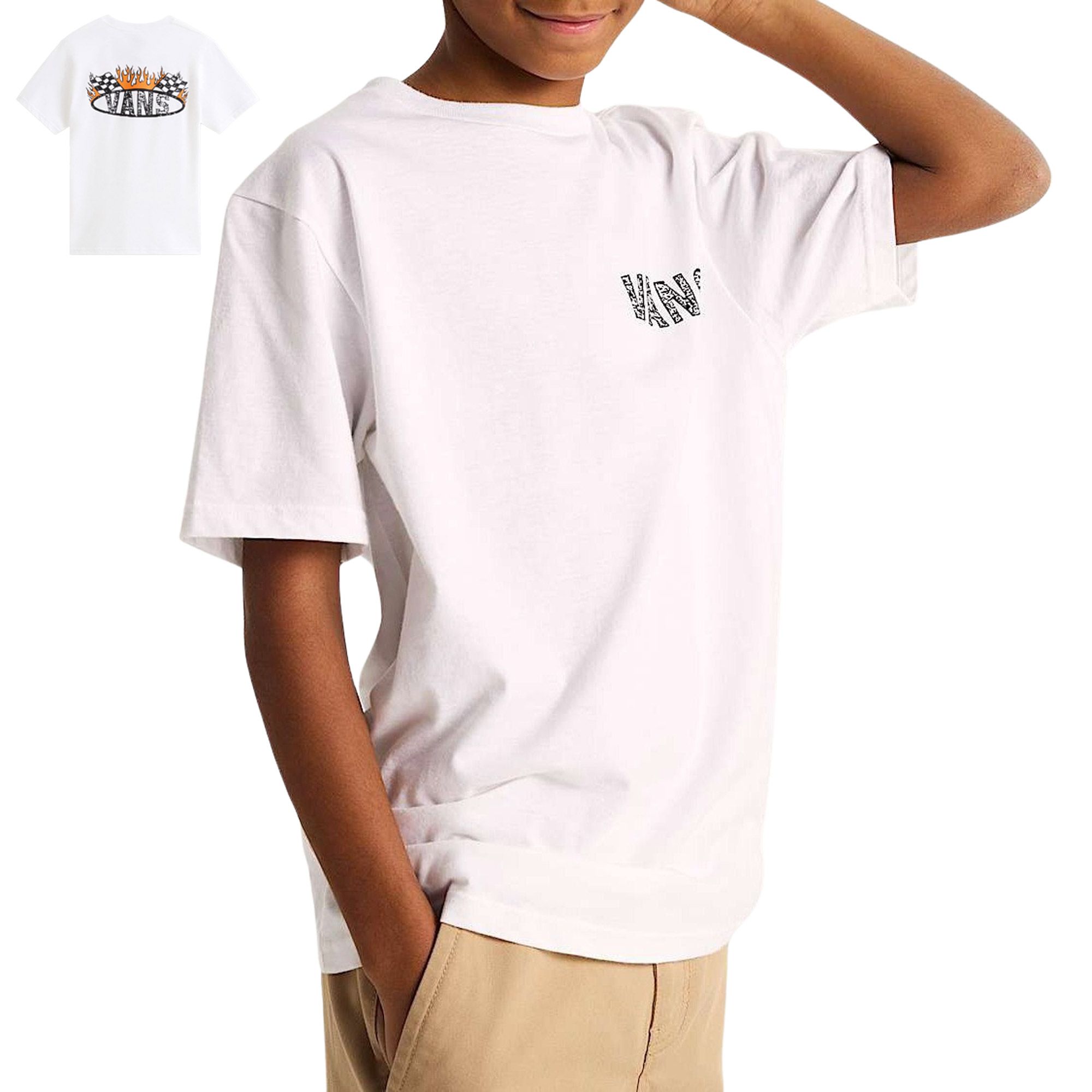 Vans Racing Flames SS Shirt Junior