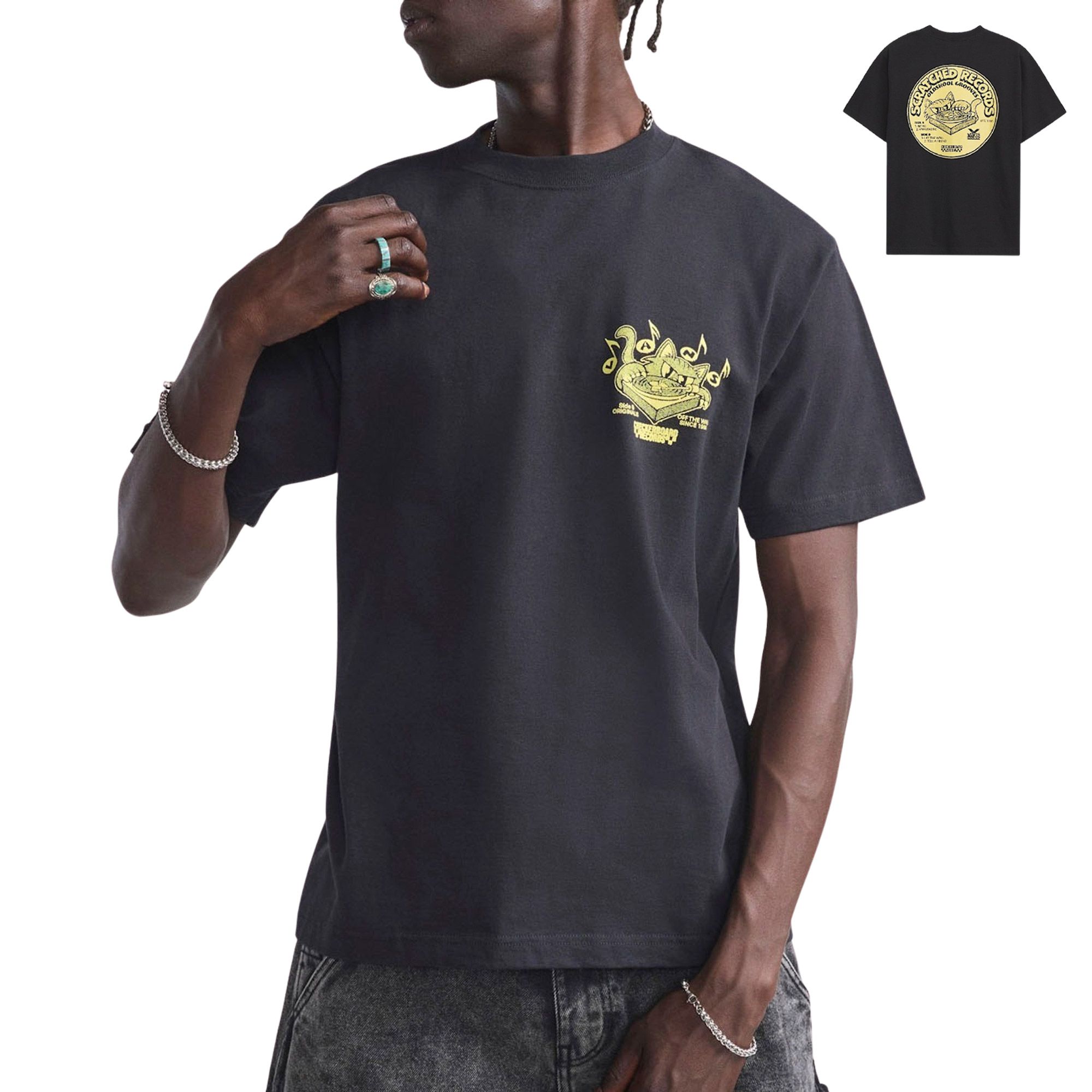 Vans Scratched Records Shirt Heren
