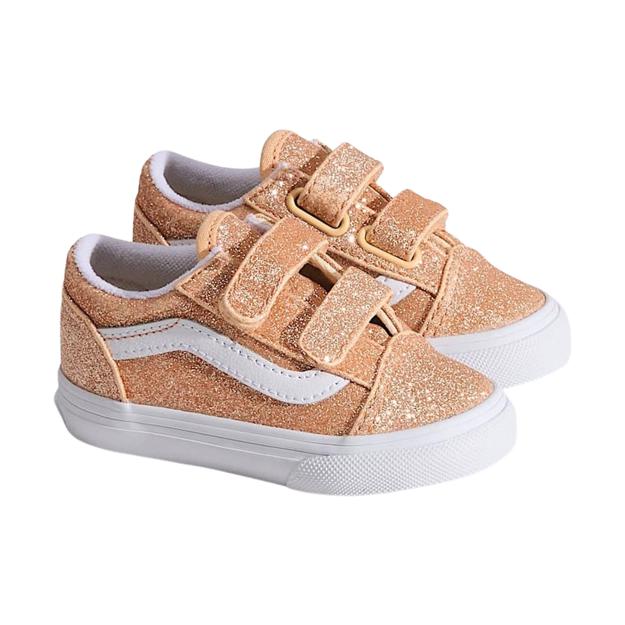 Vans Old Skool babysneaker oranje en wit