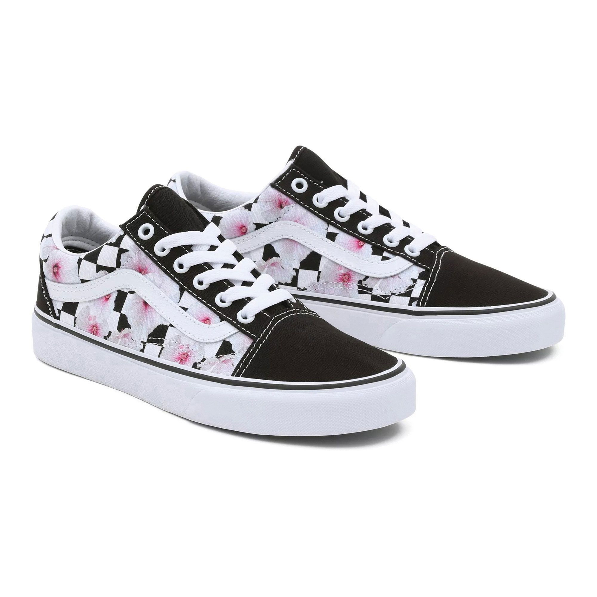 Vans Old Skool Hibiscus Check Sneakers Senior