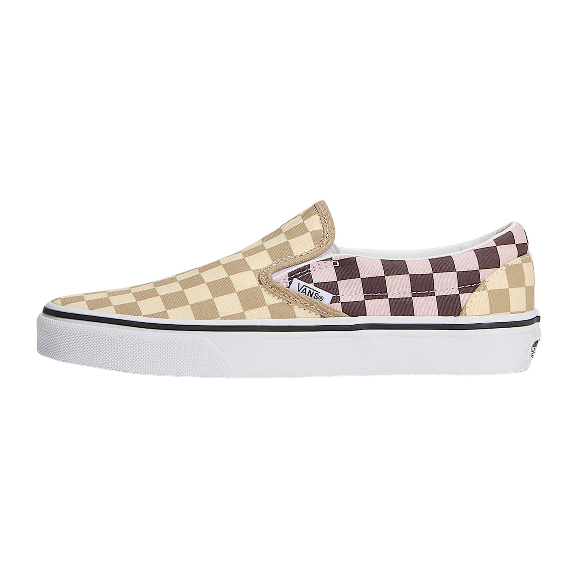 Vans Classic Slip-On Checkerboard Mushroom Sneakers Senior