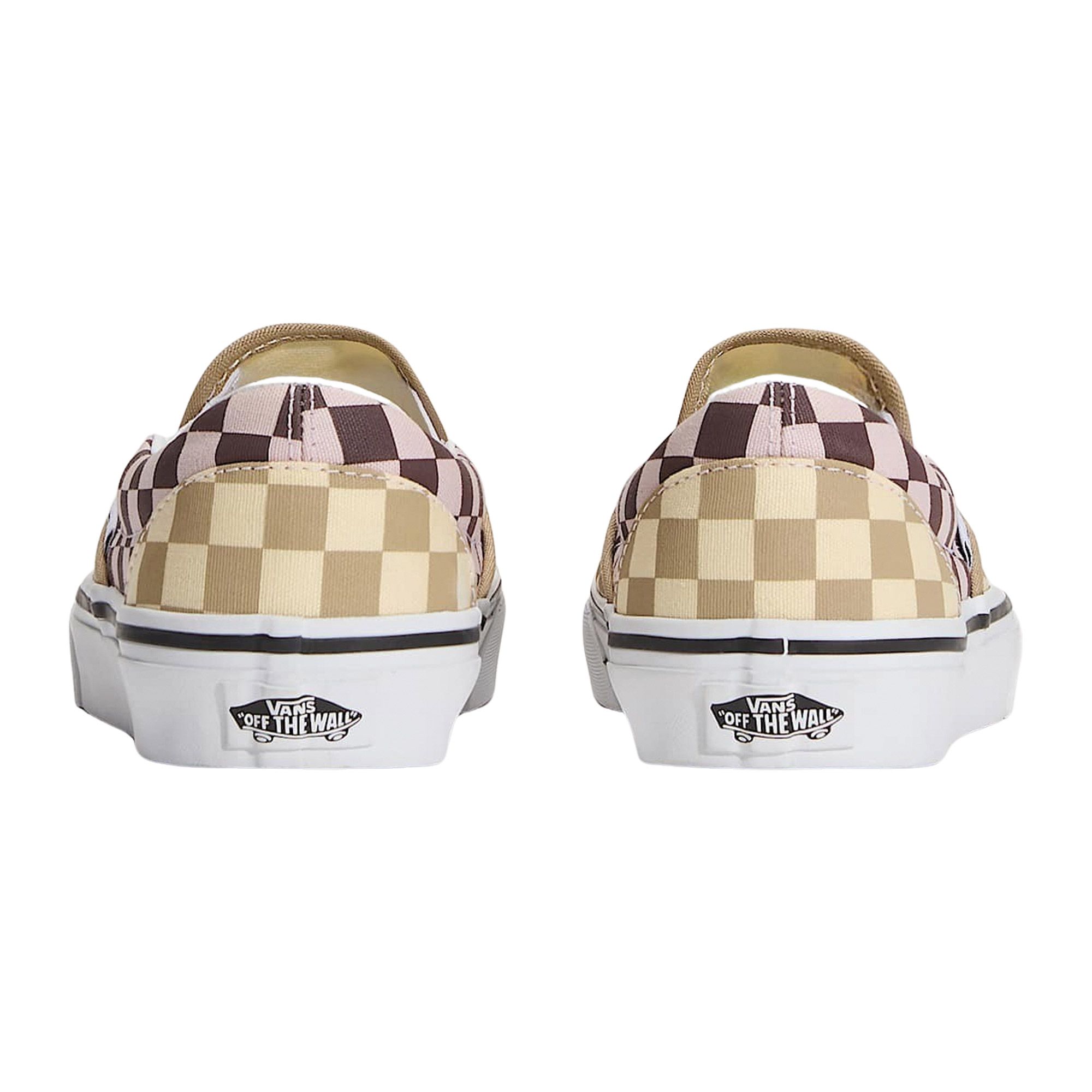 Vans Classic Slip-On Checkerboard Mushroom Sneakers Senior