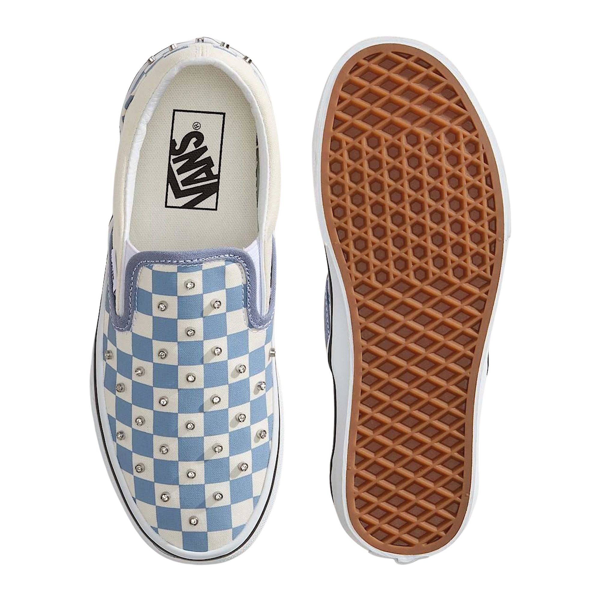 Vans Classic Slip-On Checkerboard Mushroom Sneakers Senior