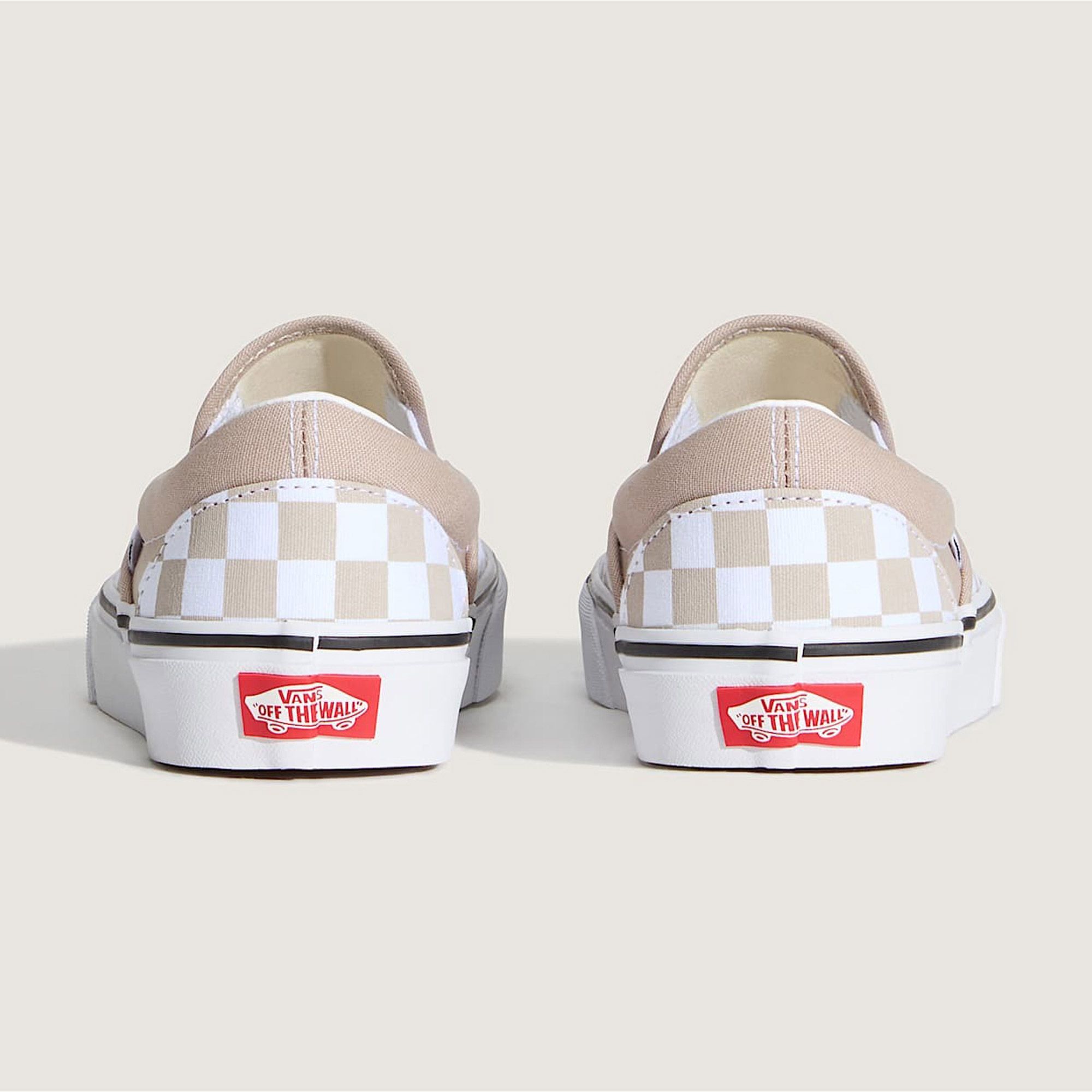 Vans Classic Slip-On Checkerboard Mushroom Sneakers Senior