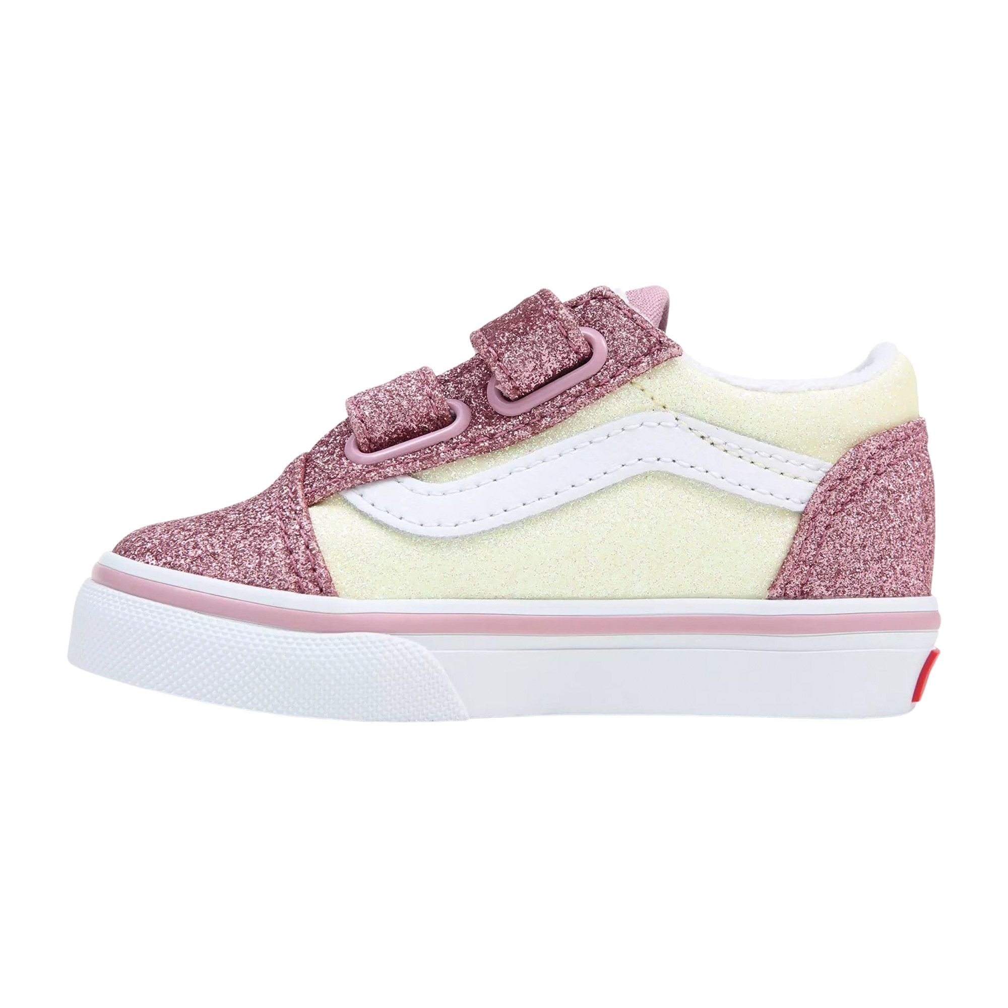Baskets Vans Old Skool V Glitter Two Tone Enfants