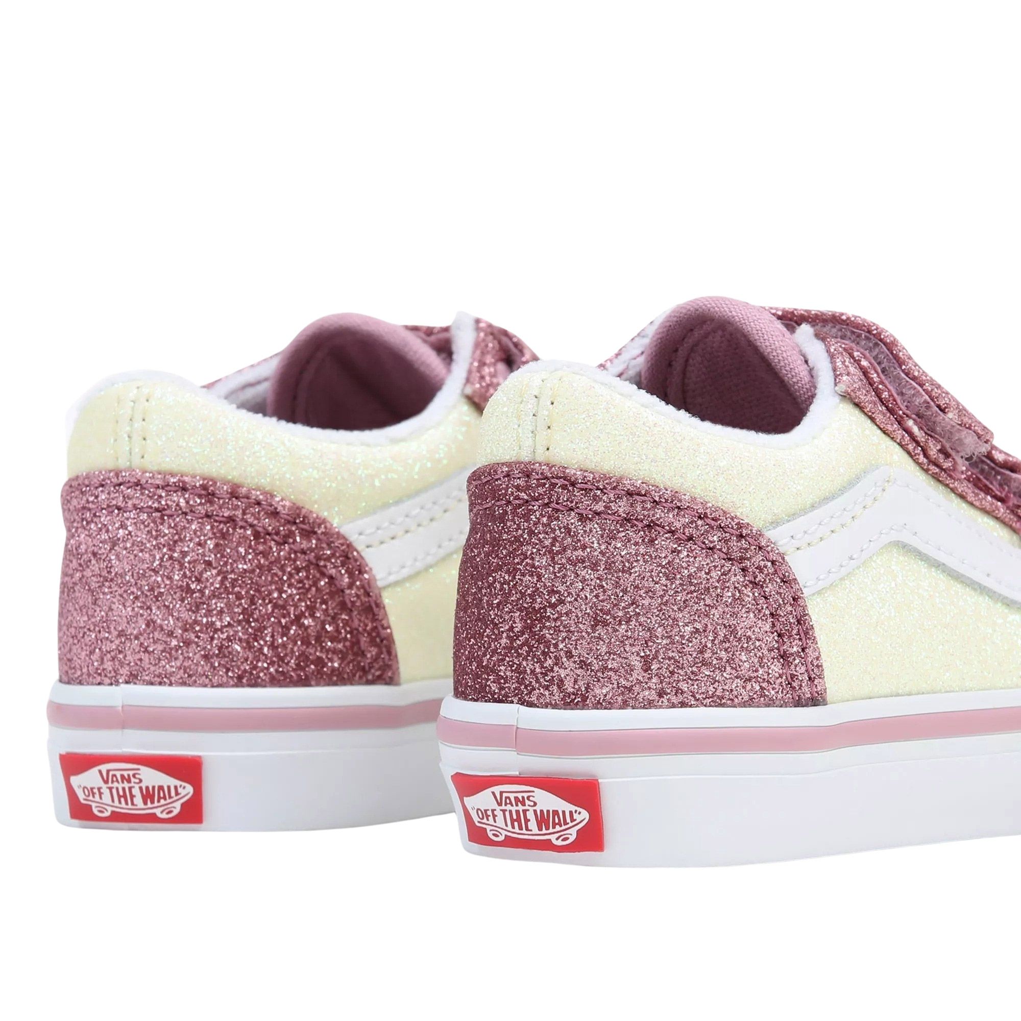 Baskets Vans Old Skool V Glitter Two Tone Enfants