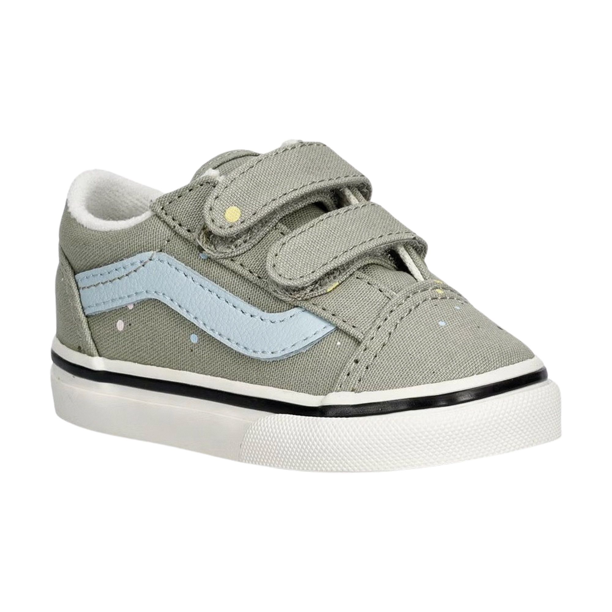 Vans Old Skool babysneaker blauw, grijs en groen