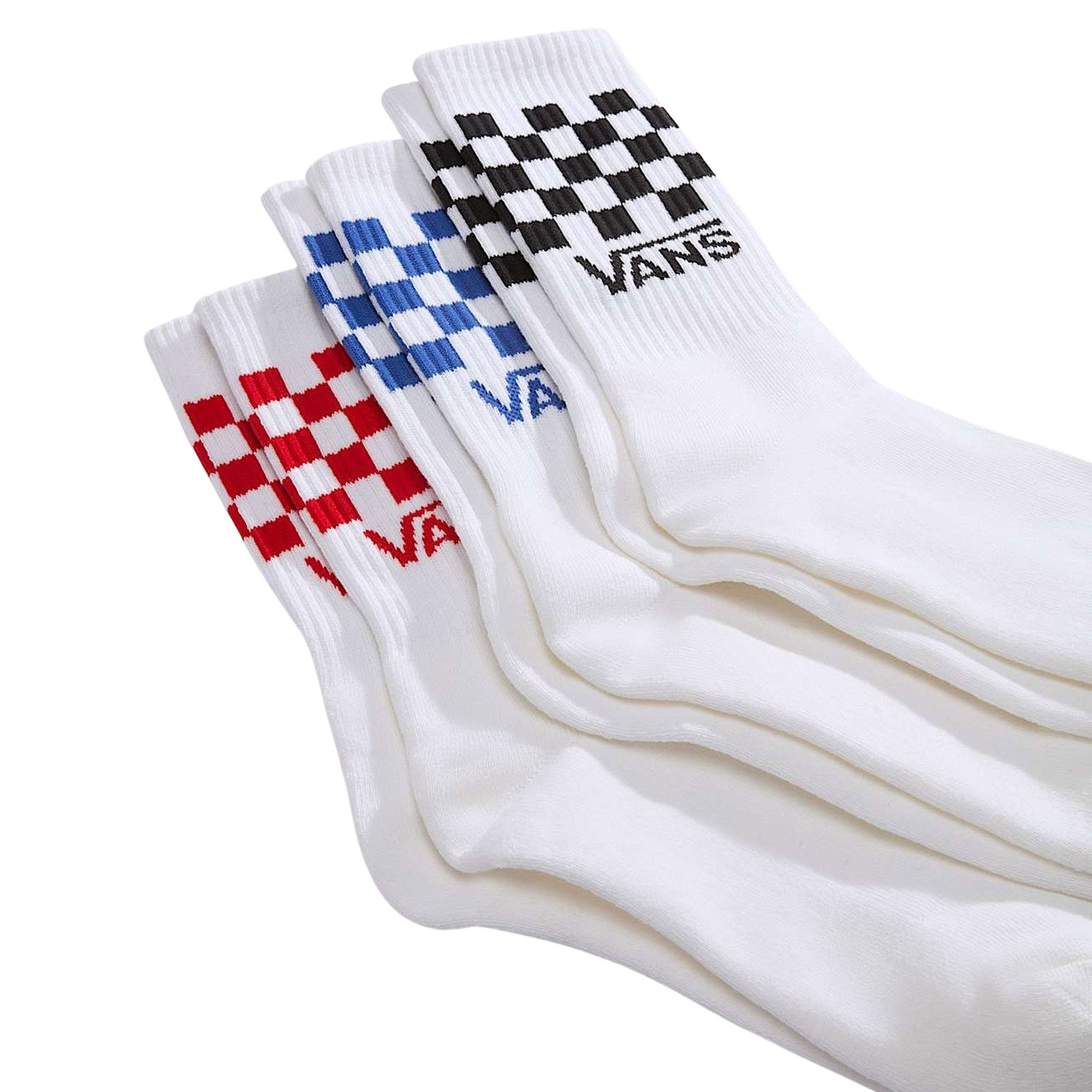 Vans Classic Check Crew Socks Senior (3-pack)