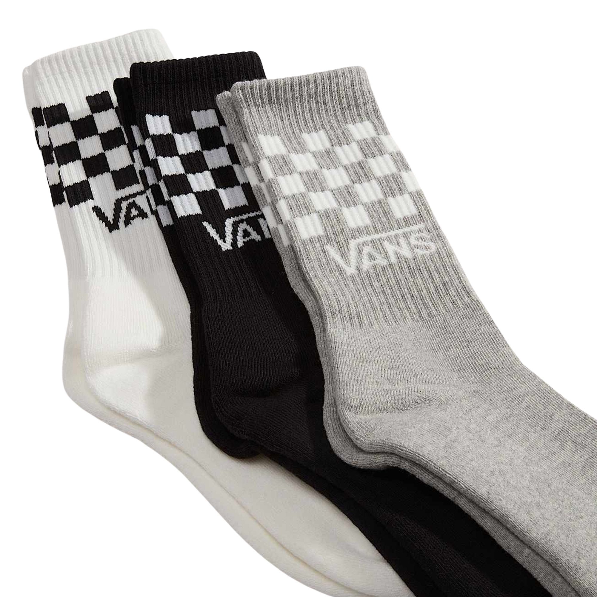Vans Classic Check Crew Socks Senior (3-pack)