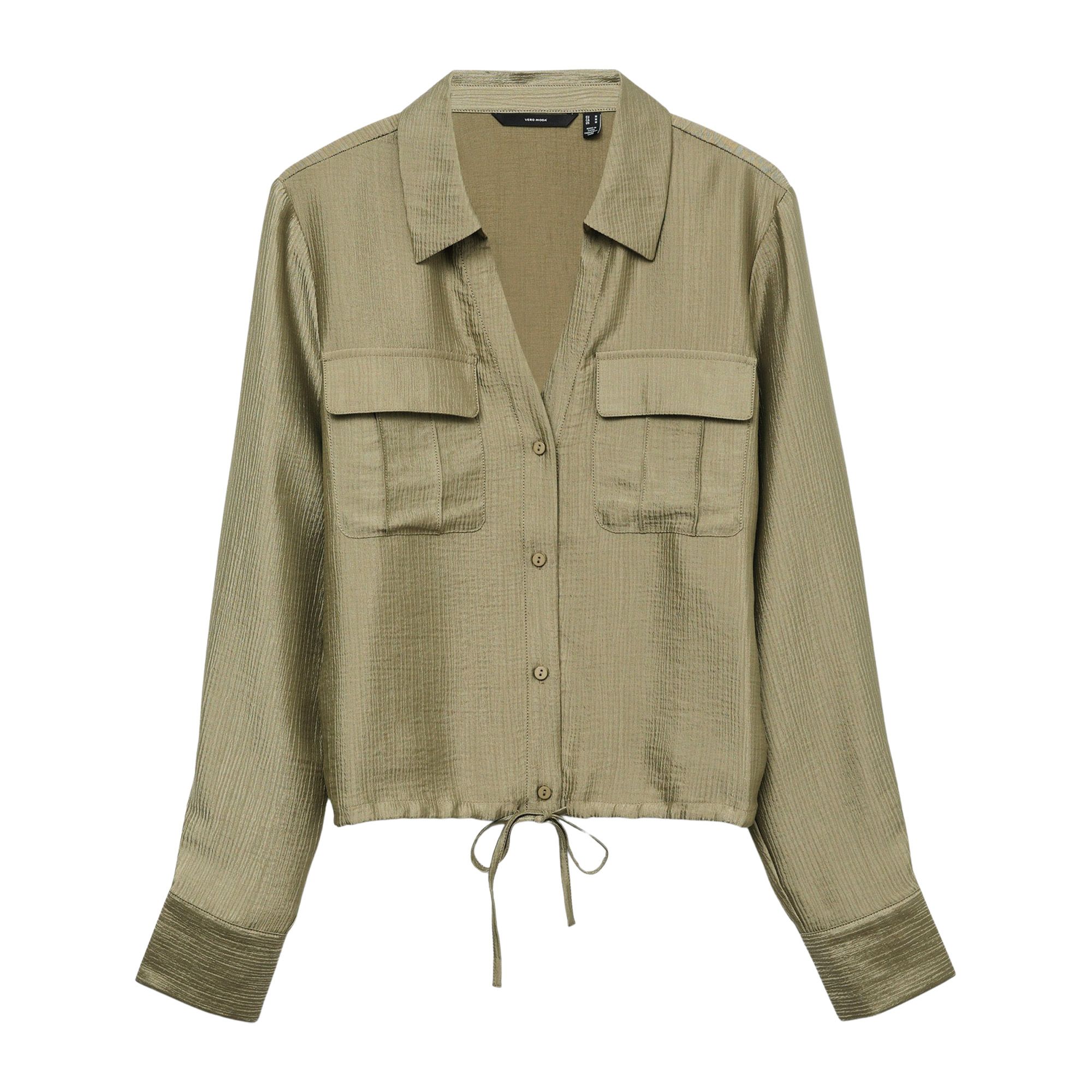 Vero Moda Toma LS Tie Woven Shirt Dames