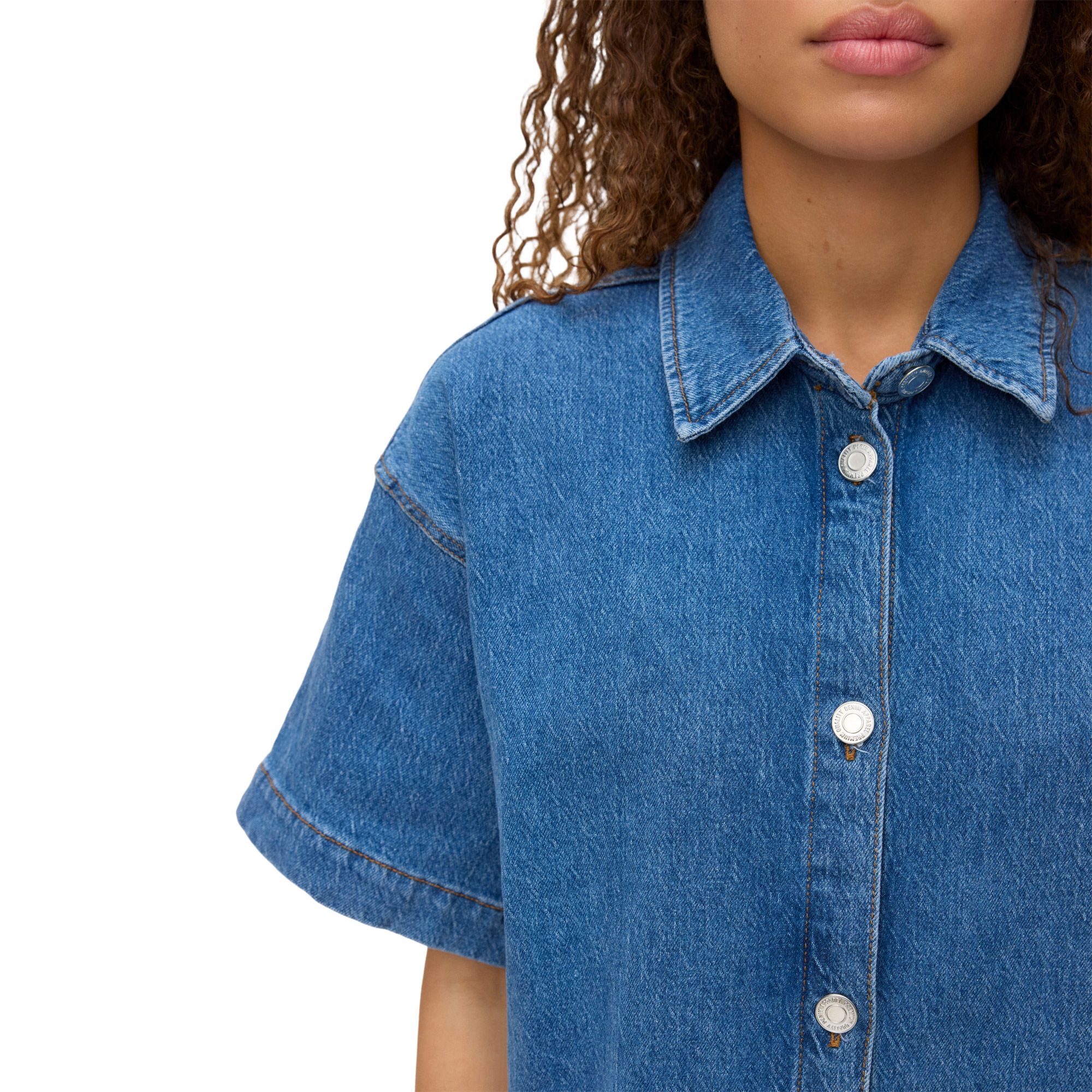 Vero Moda Tessa Loose Denim Blouse Dames