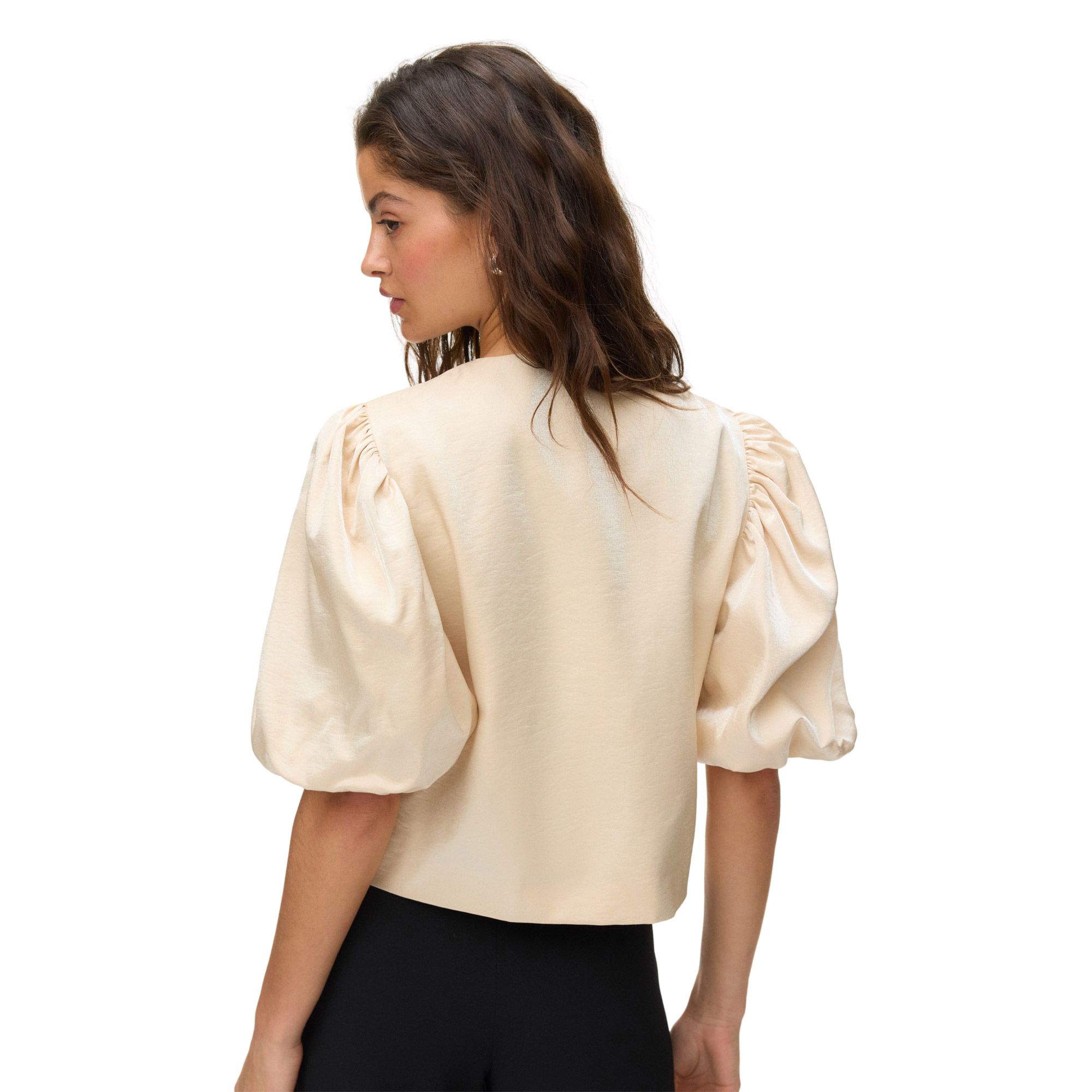 Vero Moda Liana 2/4 Shiny Short Blazer Dames