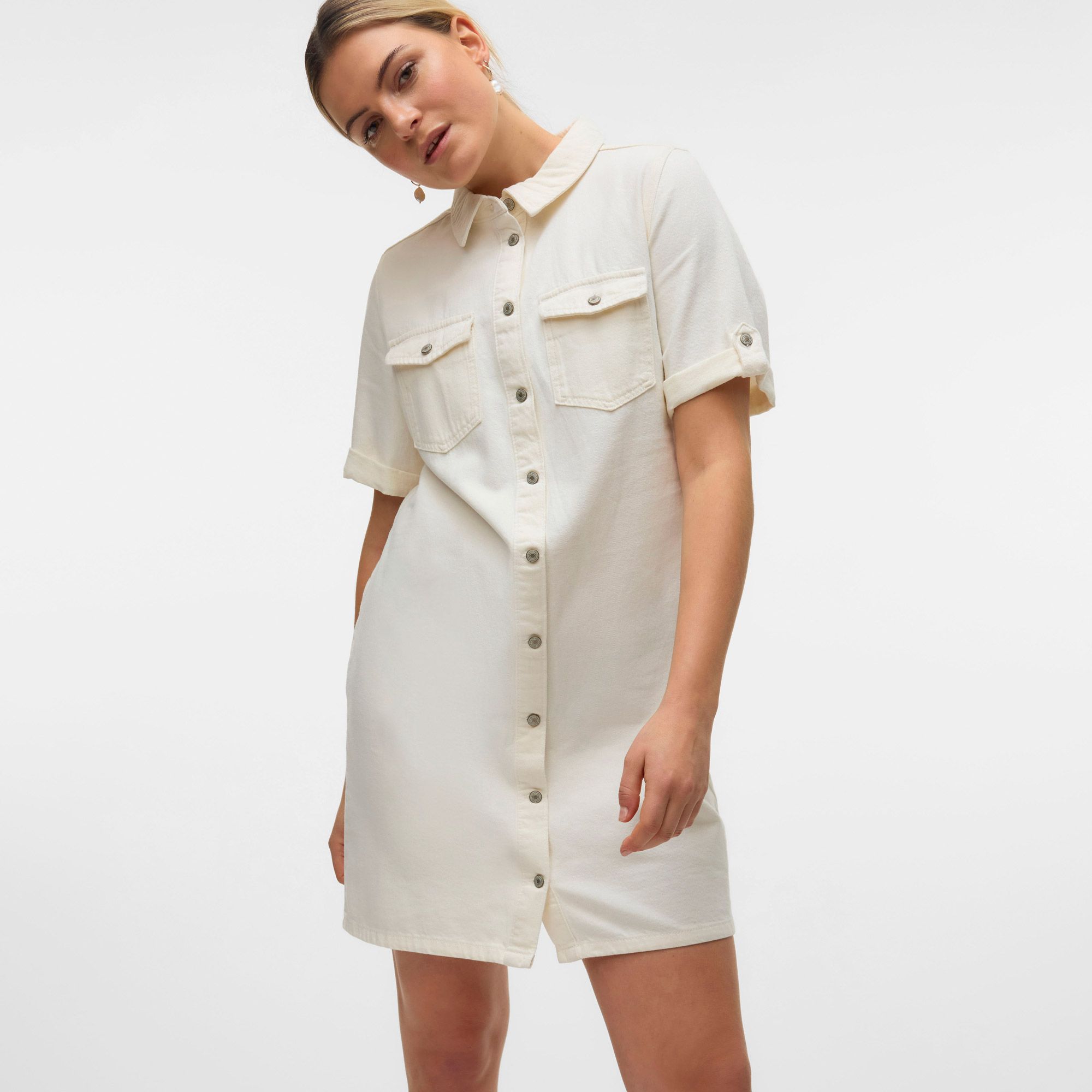 Vero Moda Jennie Denim Short Jurk Dames
