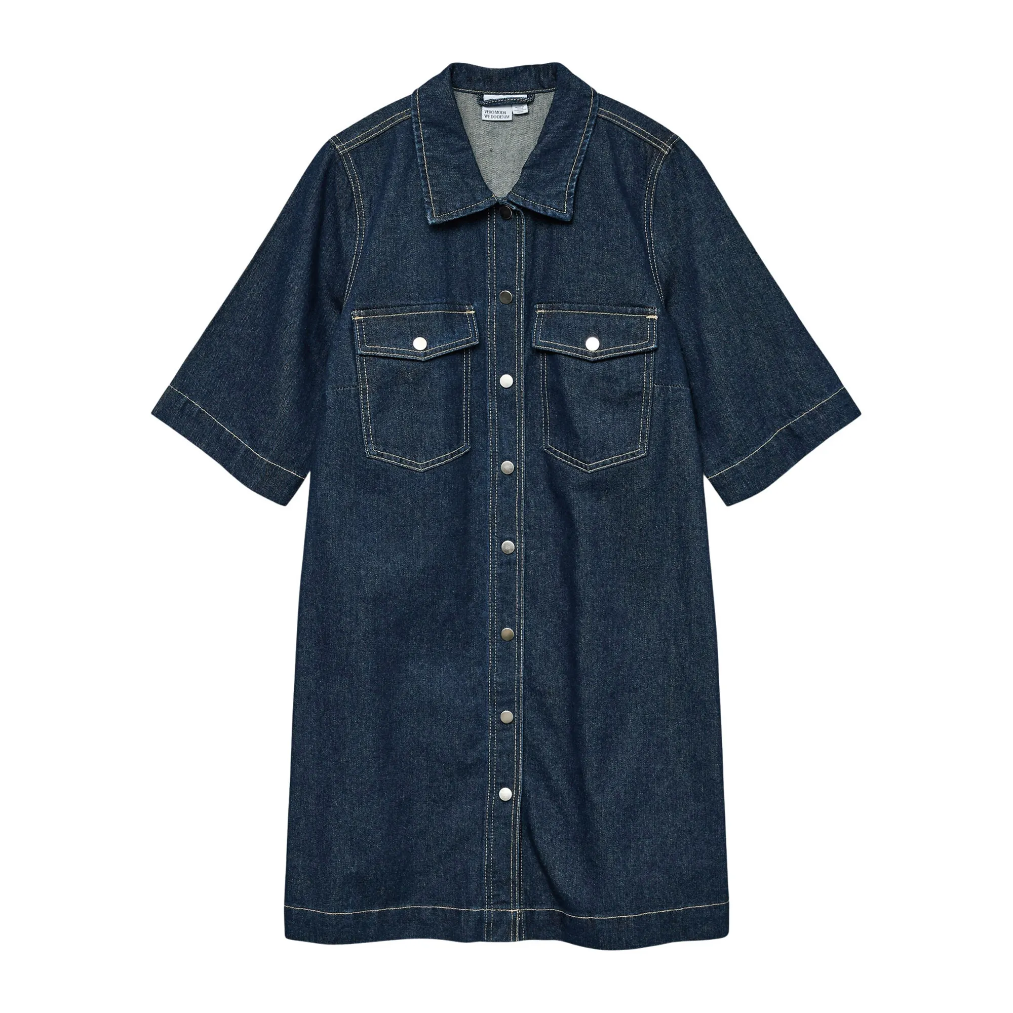 Vero Moda Fenja Denim Short Jurk Dames