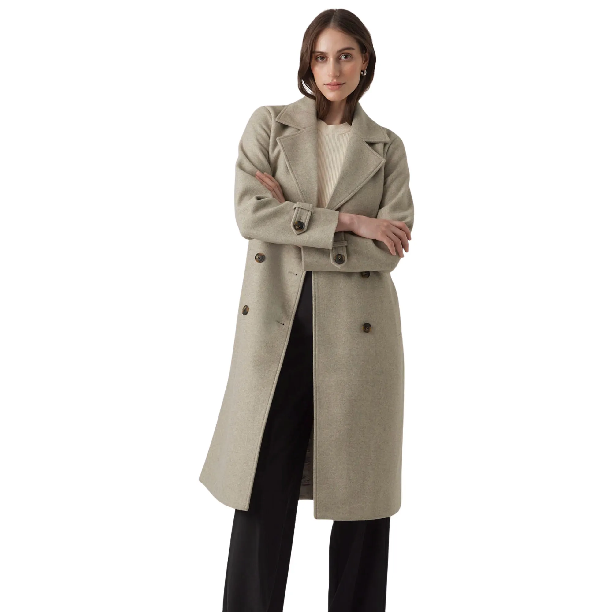Vero Moda Fortune Vega Long Trenchcoat Dames