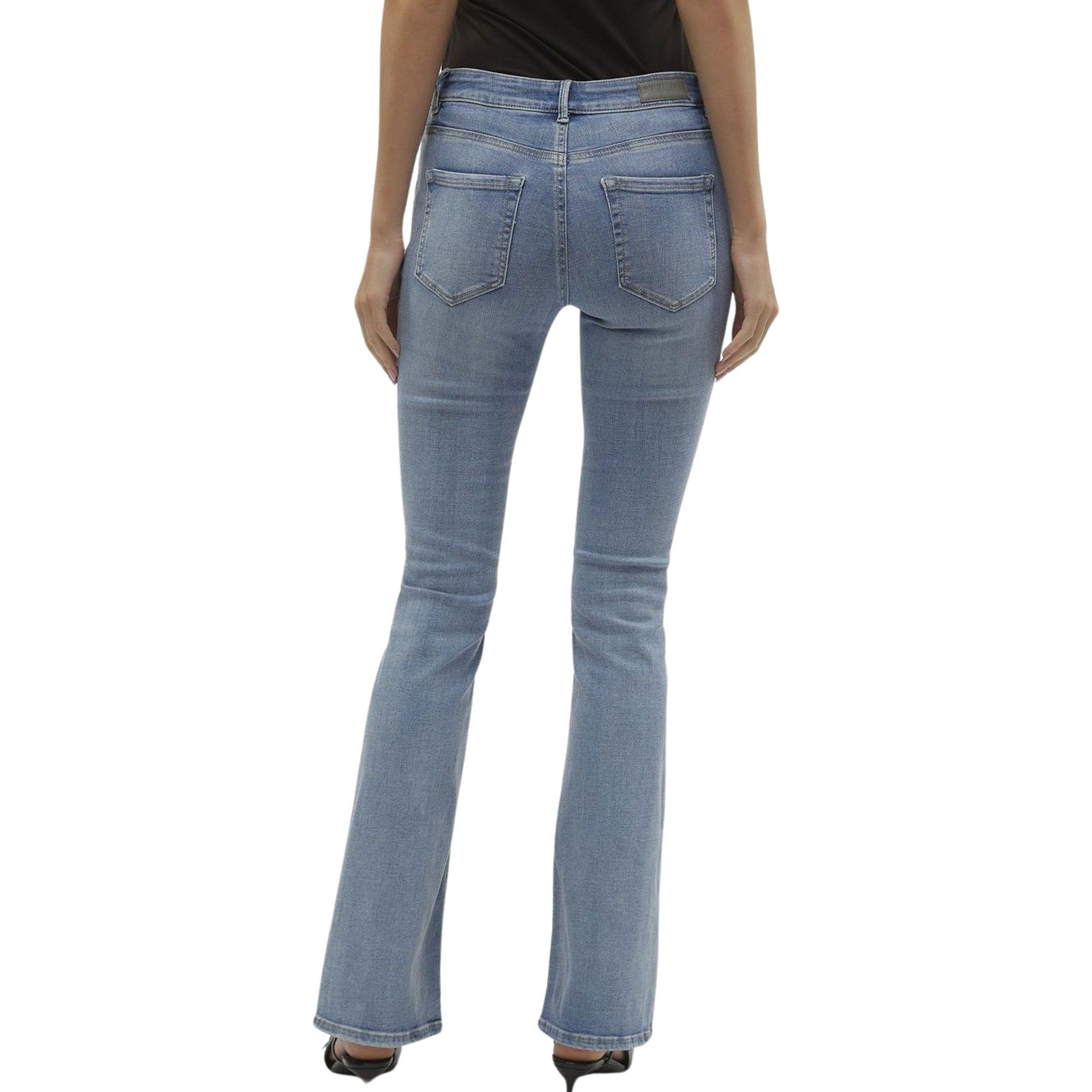 Vero Moda Flash Mid Rise Flared Jeans Dames