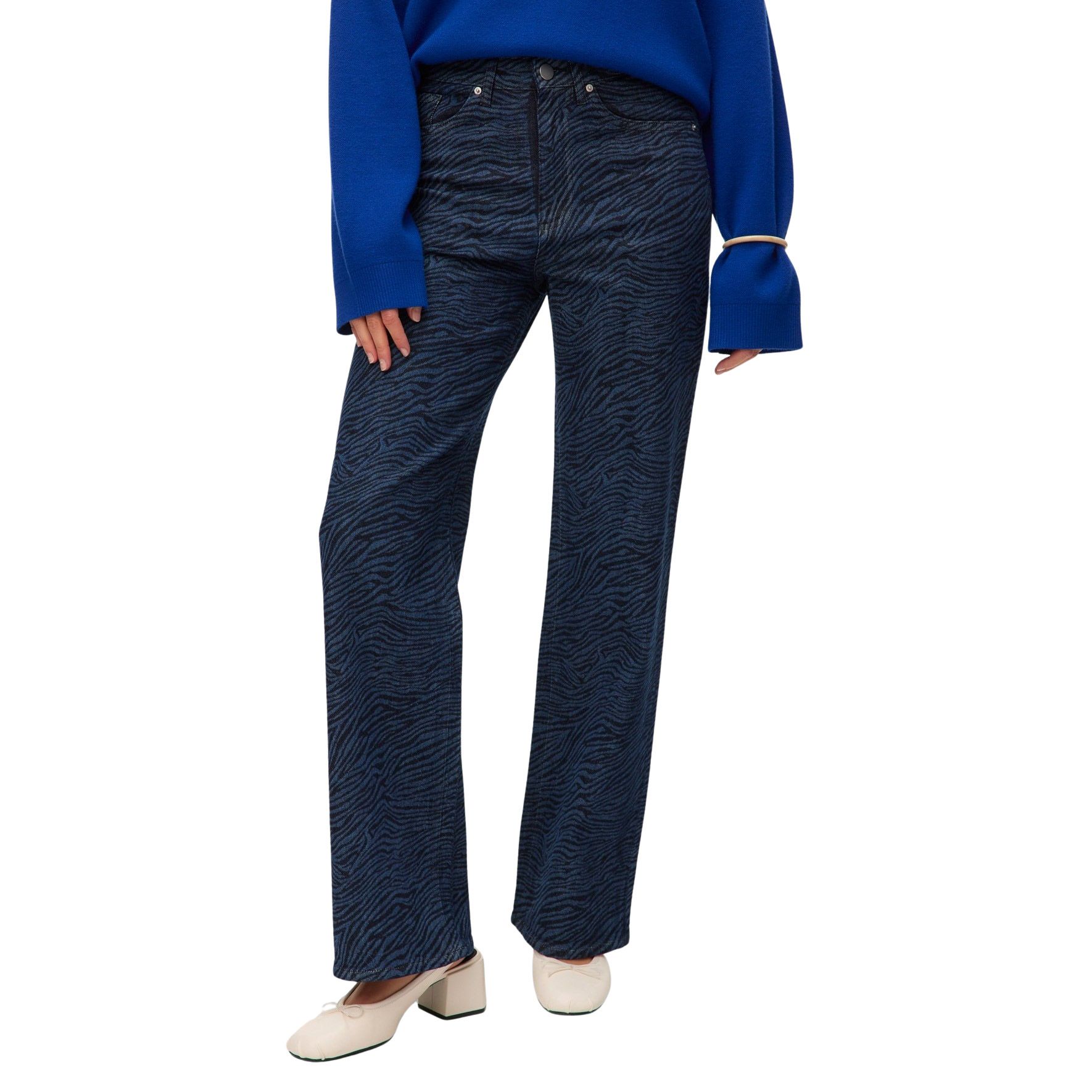 Vero Moda Tessa High Rise Wide Pattern Mix Jeans Dames