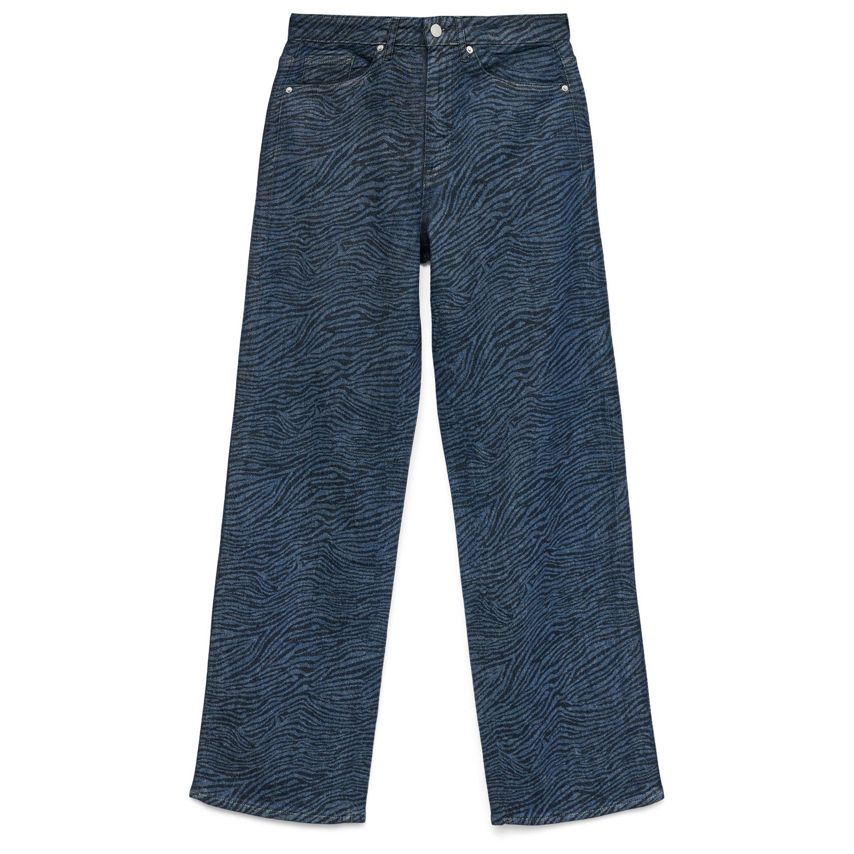 Vero Moda Tessa High Rise Wide Pattern Mix Jeans Dames
