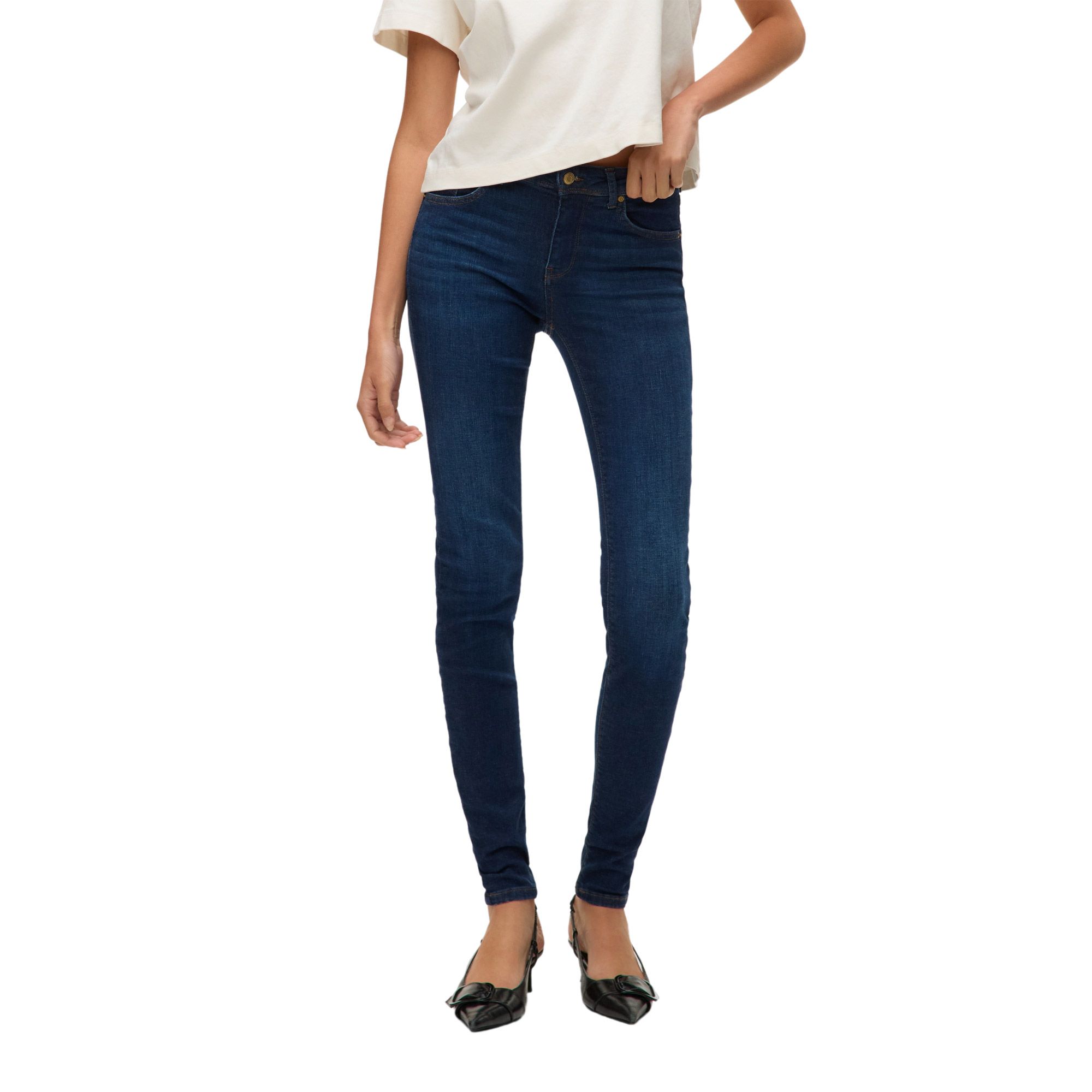 Vero Moda Lux Mid Rise Slim Jeans Dames