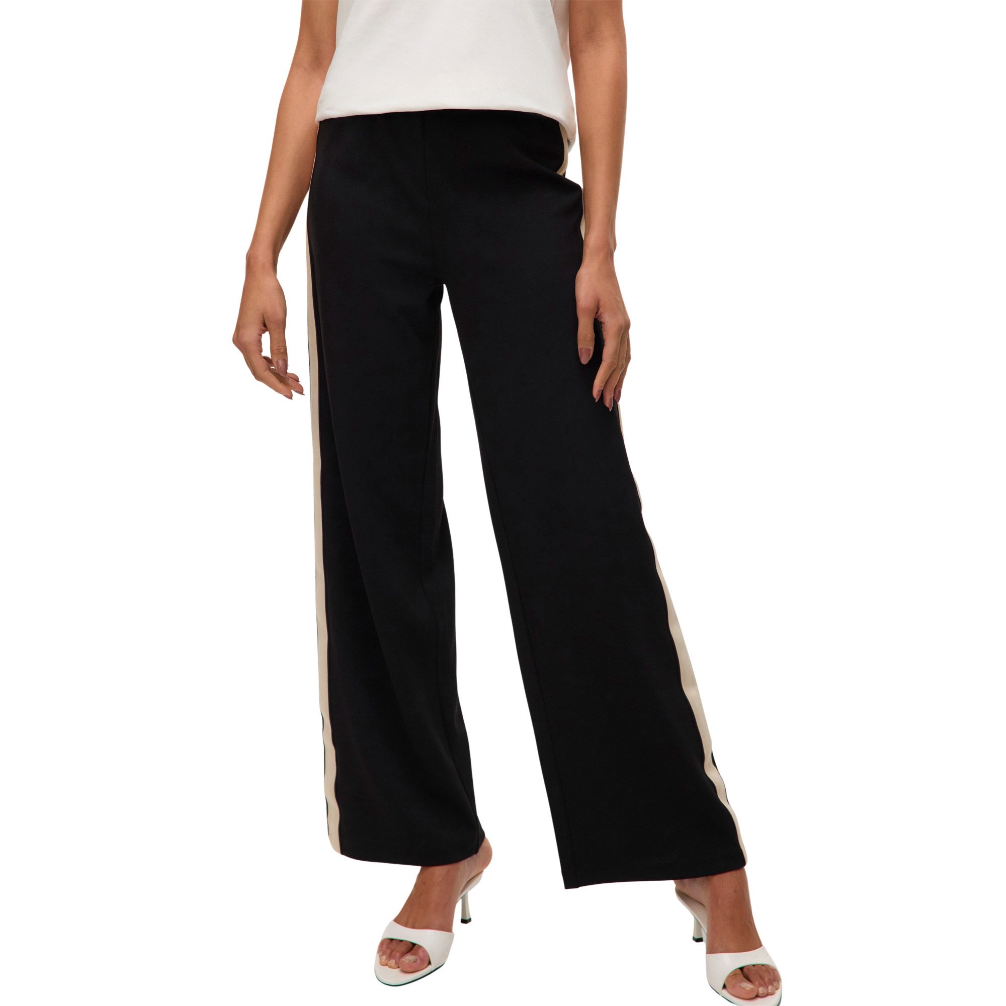 Vero Moda Berlin Mid Waist Wide Panel Broek Dames