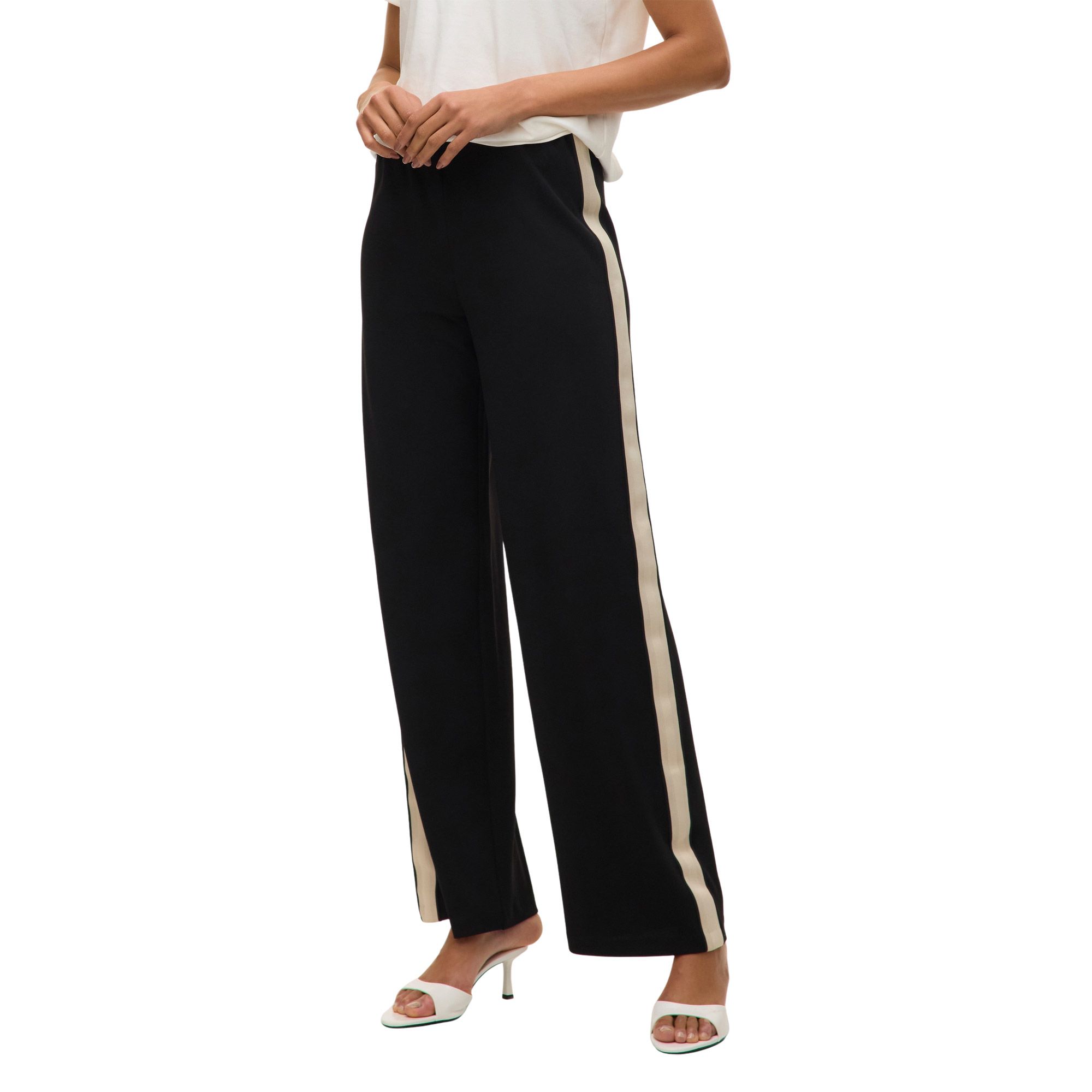 Vero Moda Berlin Mid Waist Wide Panel Broek Dames